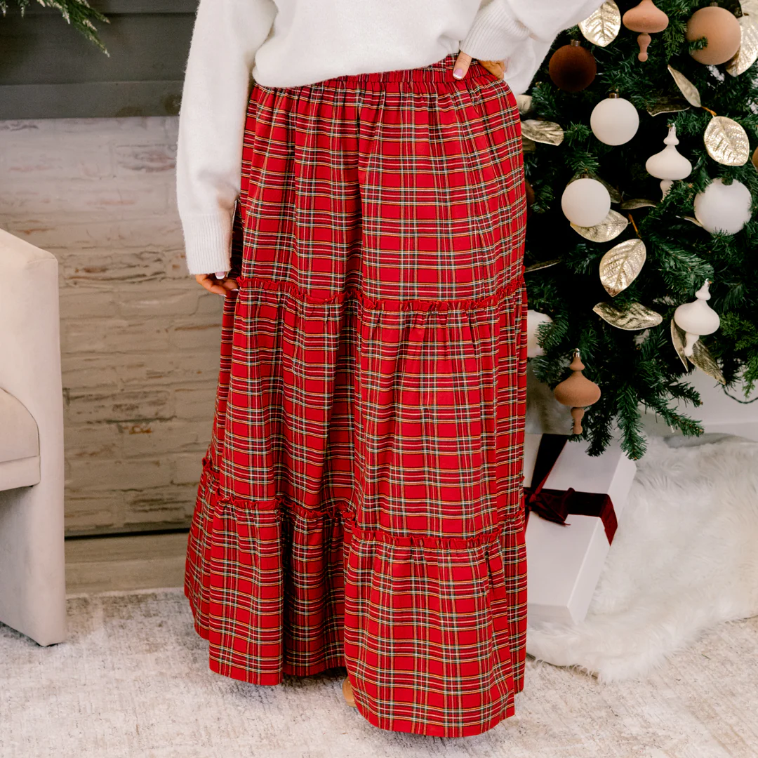 Here For The Party Skirt, Red - Giverhouse