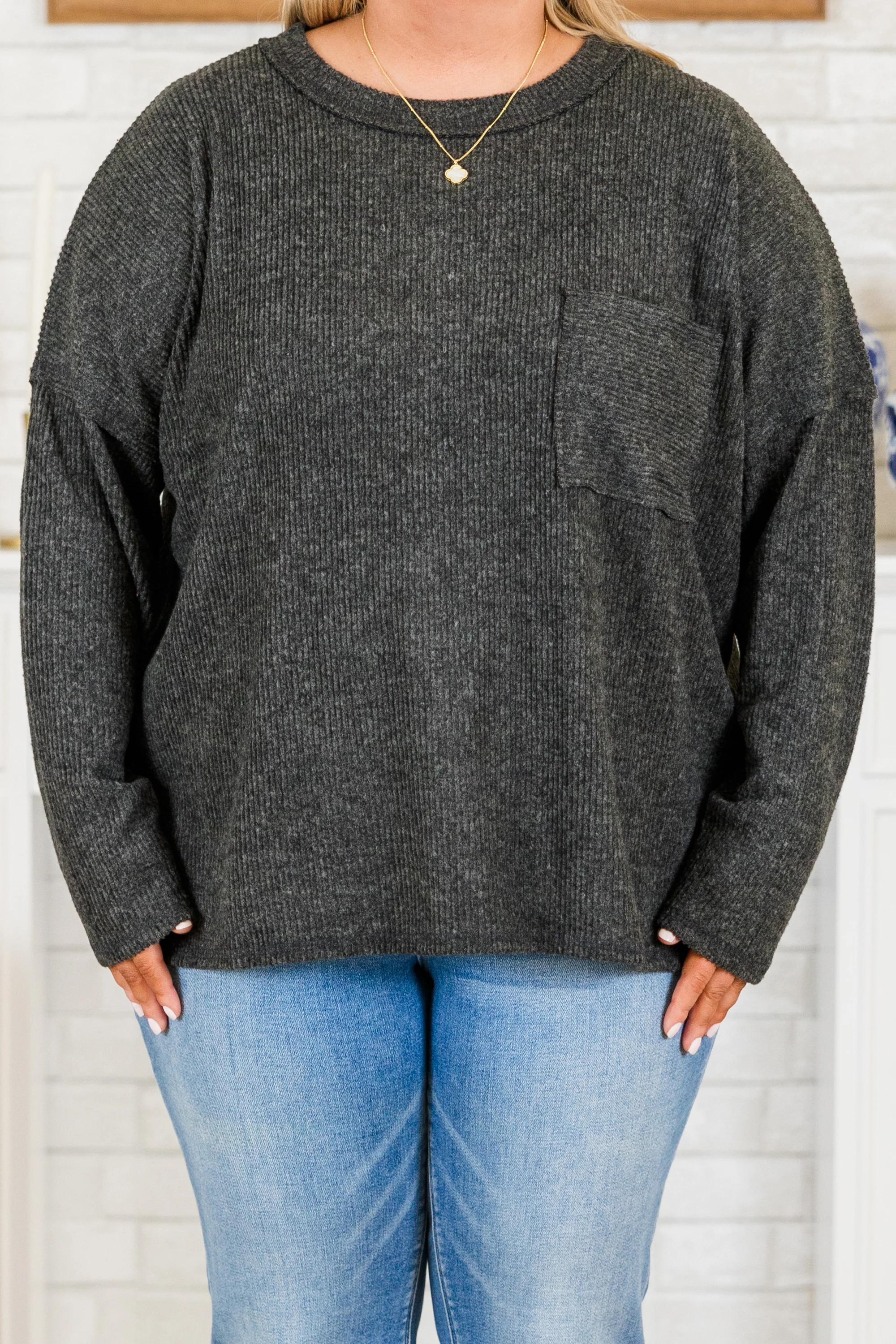Lookin' Good Feelin' Better Sweater, Black - Giverhouse