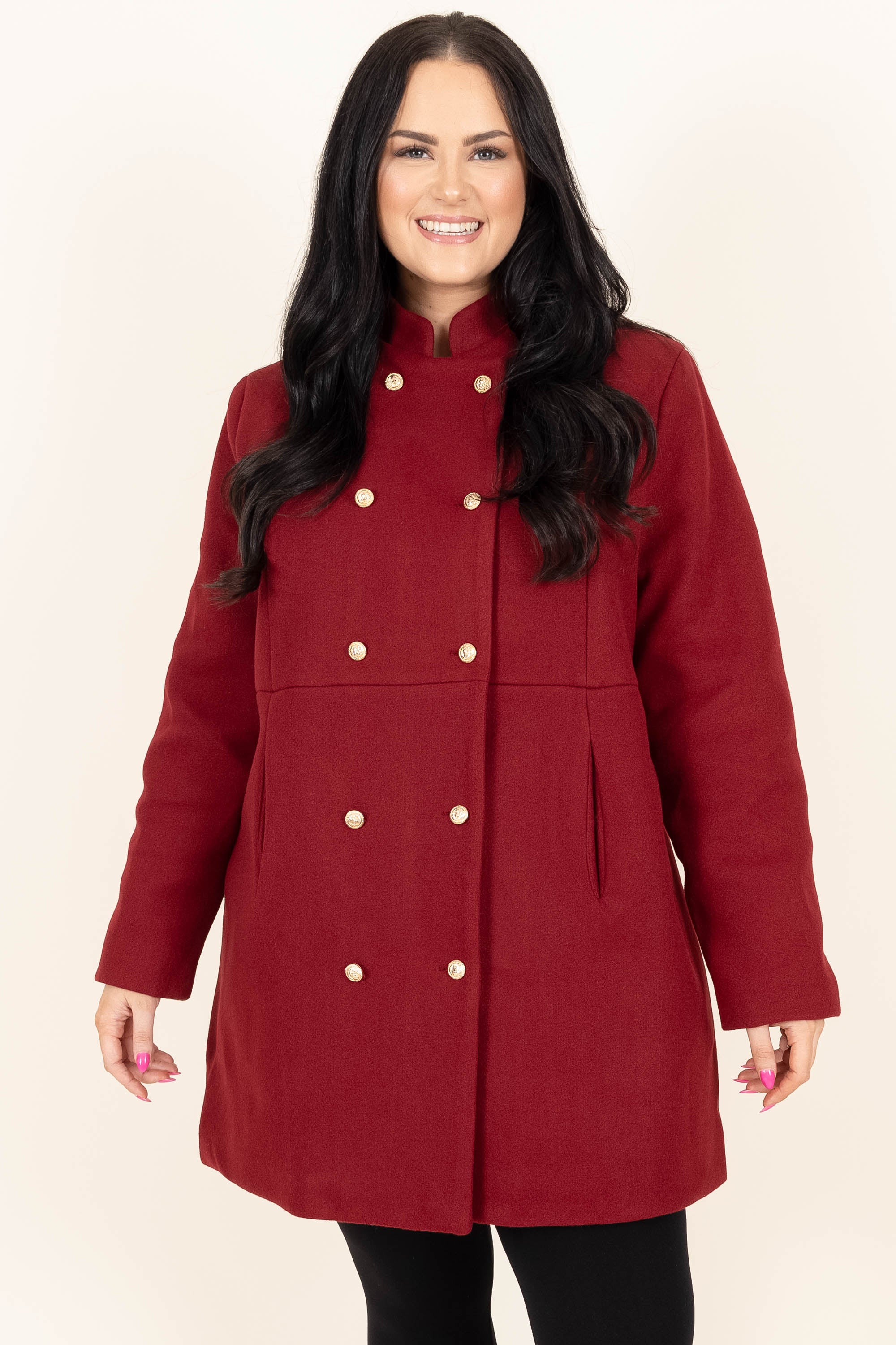 The City Is Ours Coat, Wine - Giverhouse