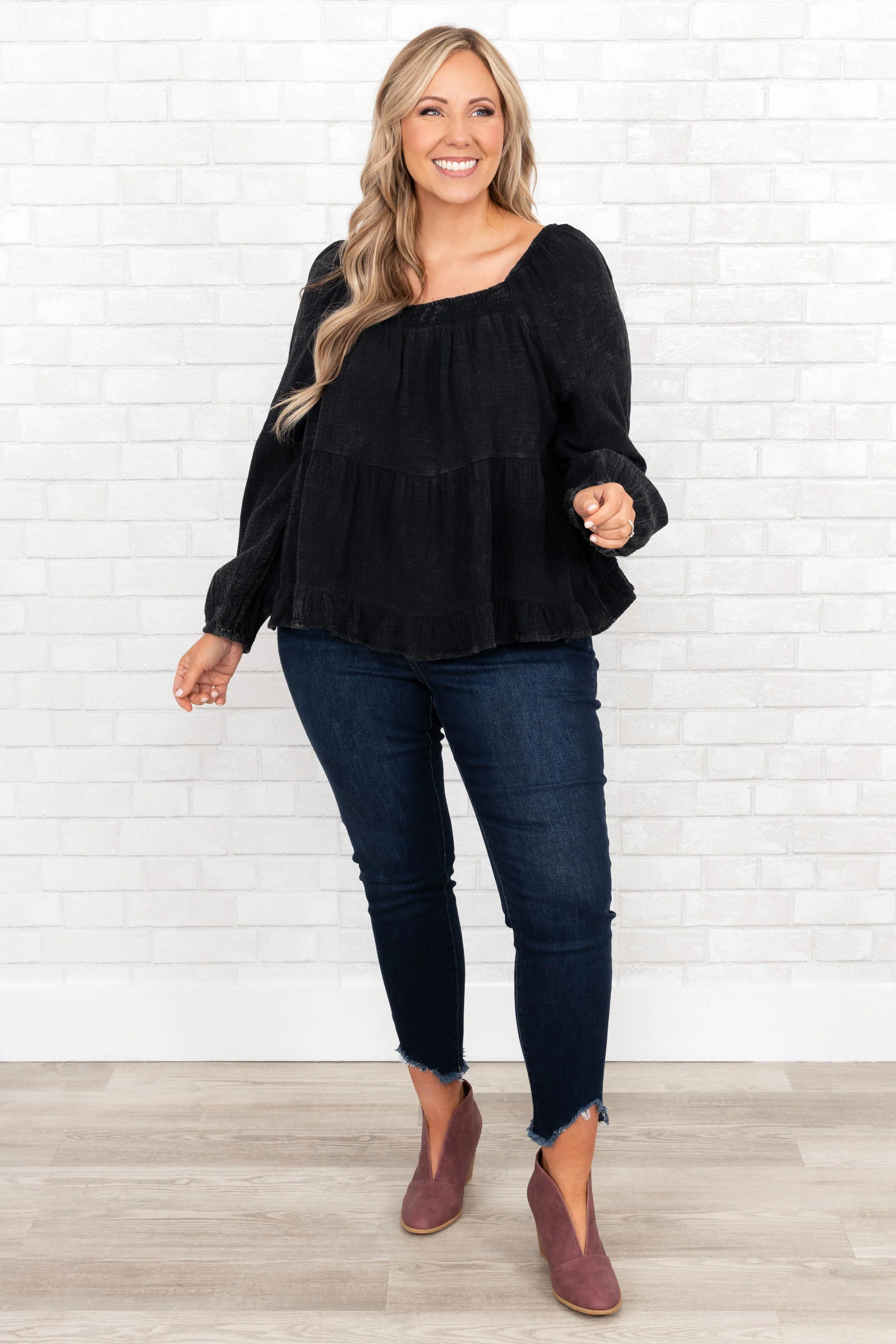 Come Home To Me Top, Black - Giverhouse