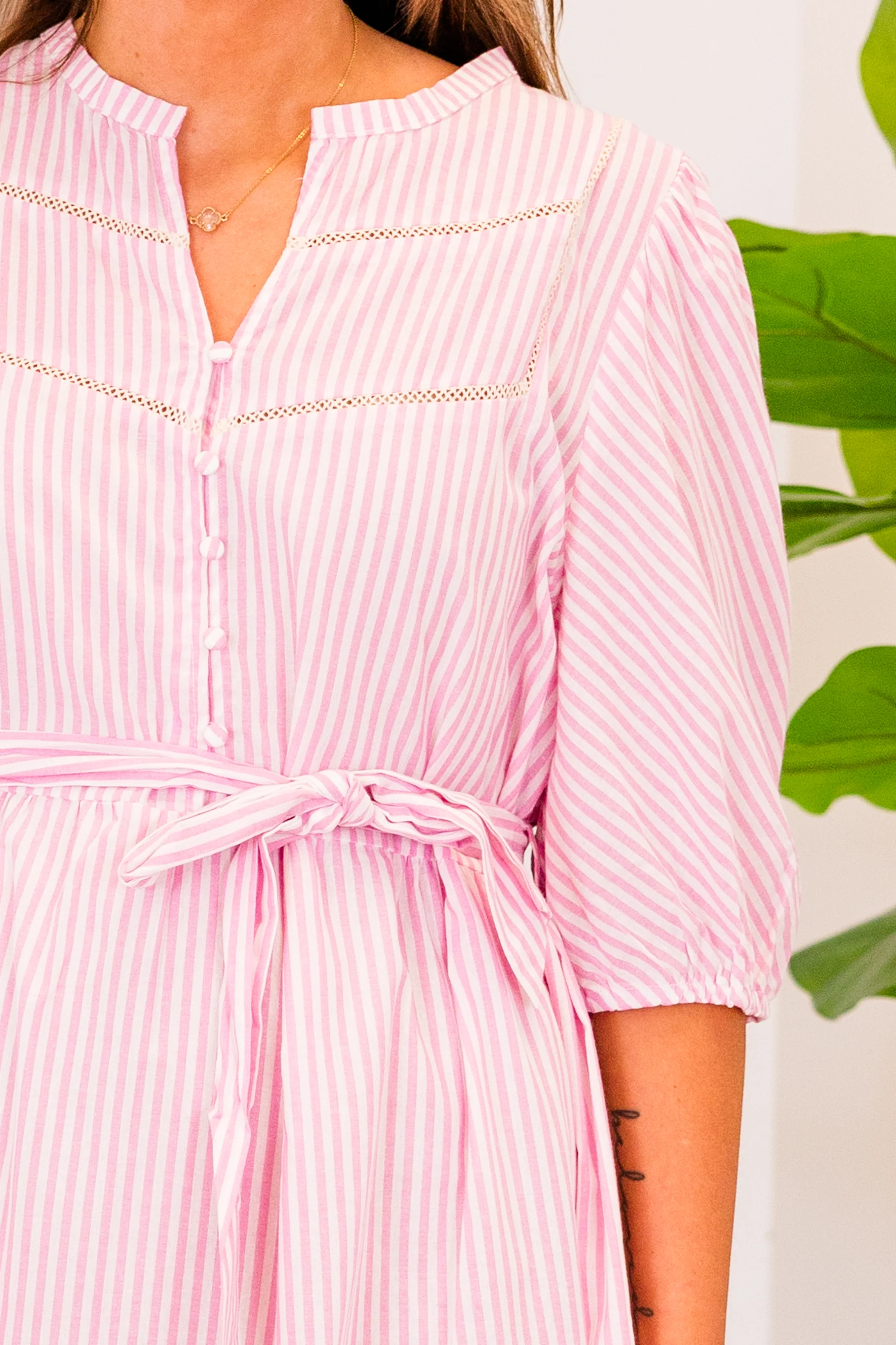 Gotta Start Somewhere Dress, Pink - Giverhouse