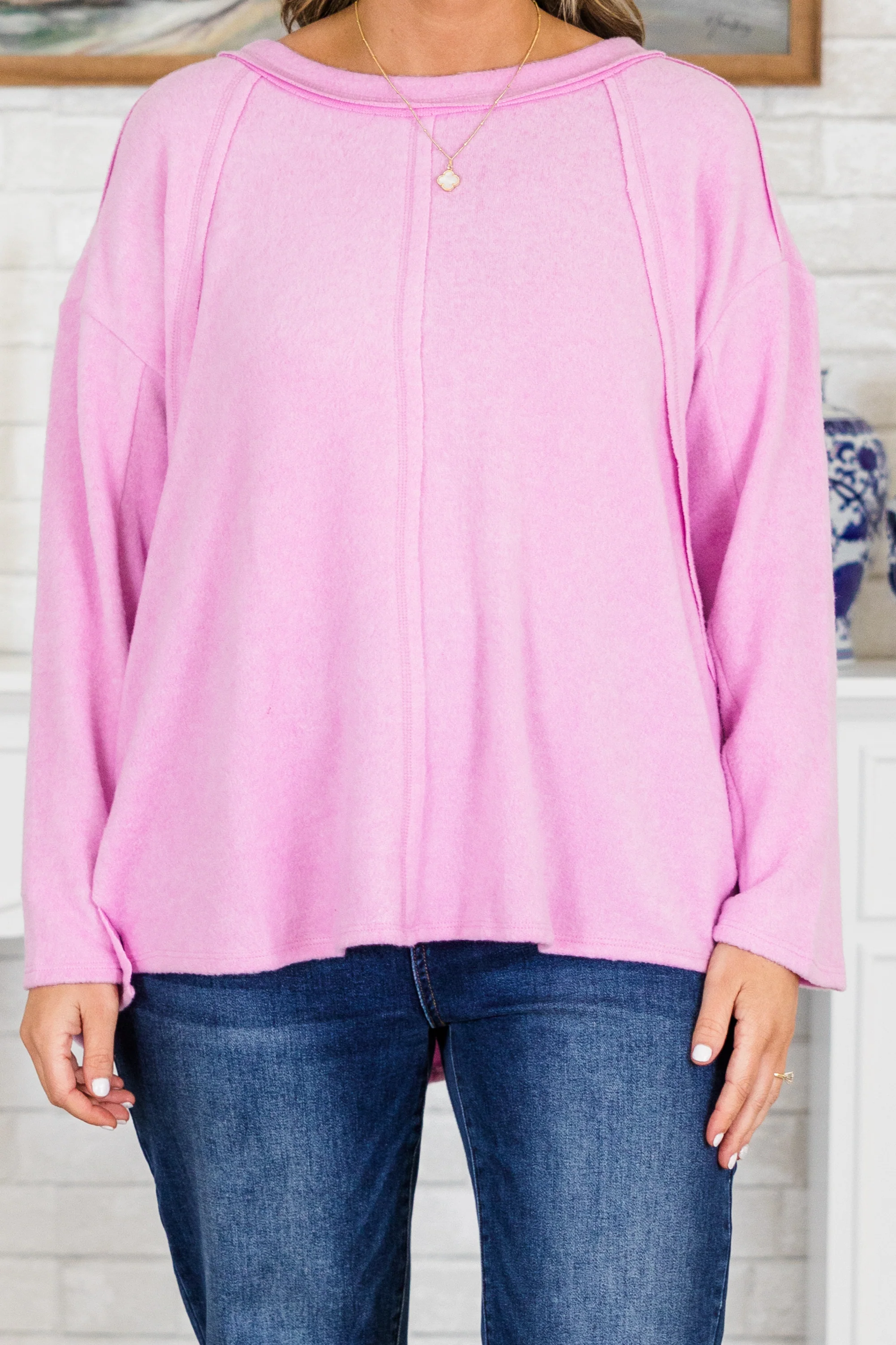 Perfect Weekend Top, Mauve - Giverhouse