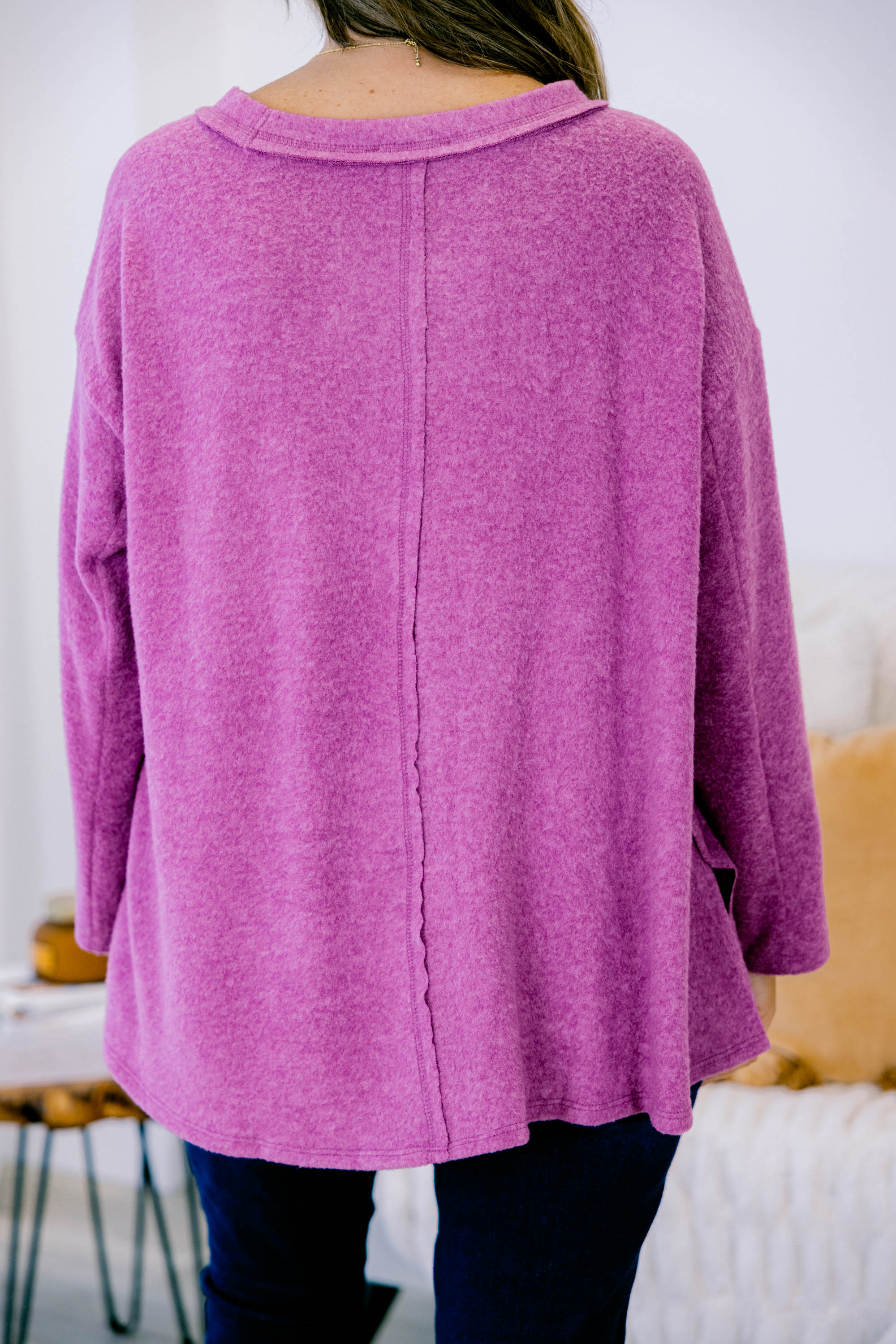 Perfect Weekend Top, Light Plum - Giverhouse