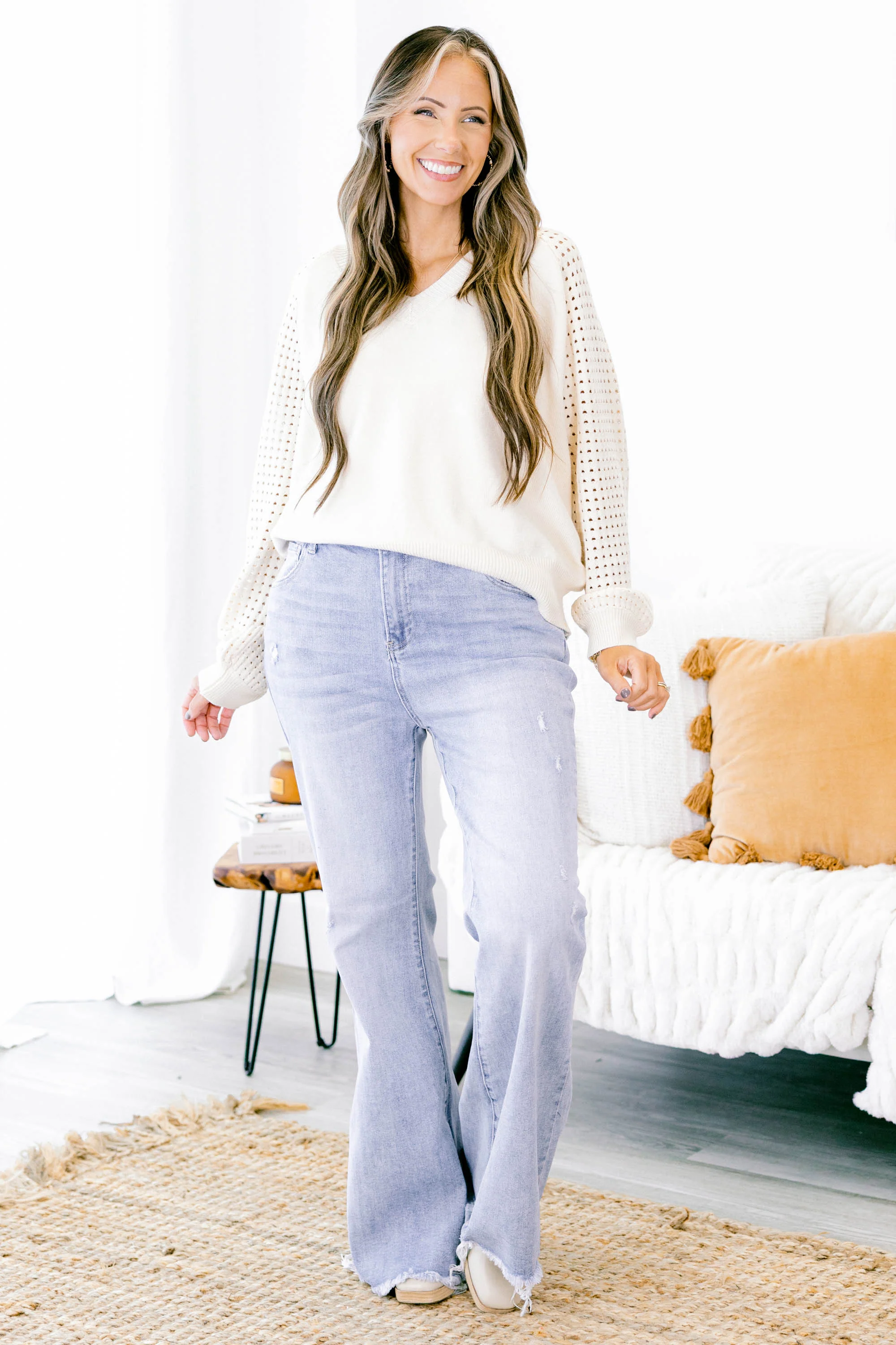 All Is Well Jeans, Light Wash - Giverhouse