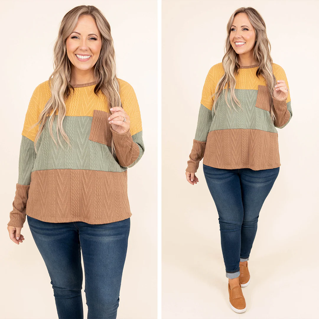 Someone To Believe In Sweater, Mustard - Giverhouse