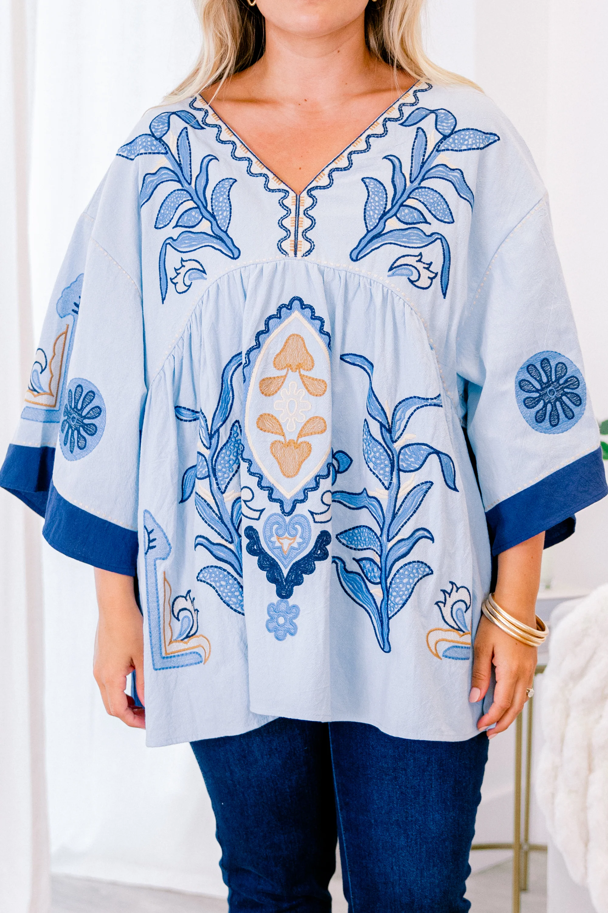 Tranquil Waters Top, Blue - Giverhouse