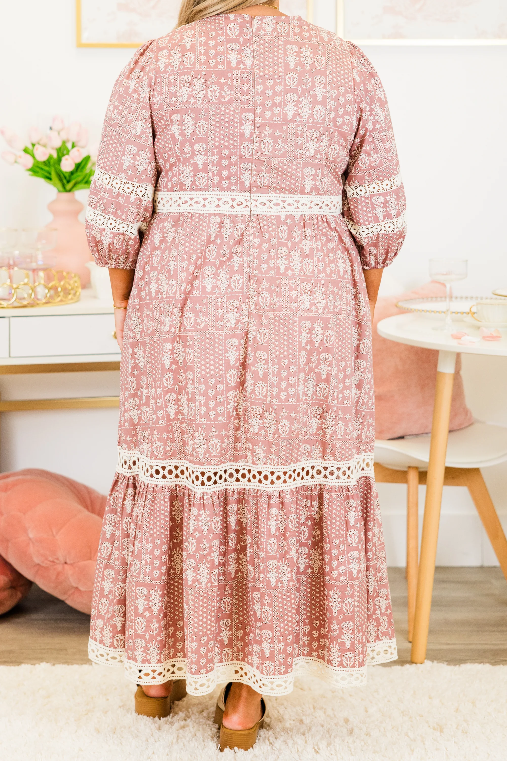 Radiant Blossoms Dress, Pink - Giverhouse
