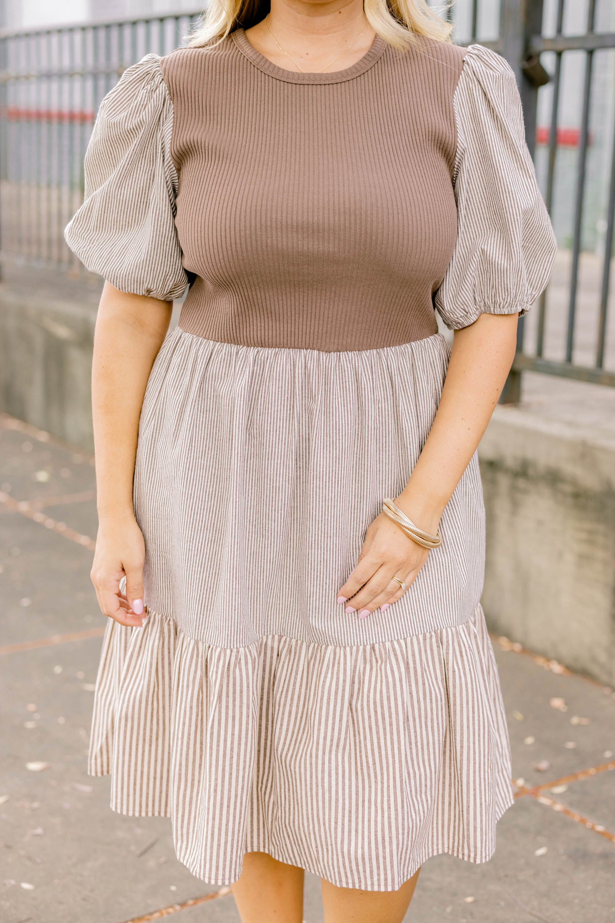 Harvest Beauty Dress, Brown - Giverhouse