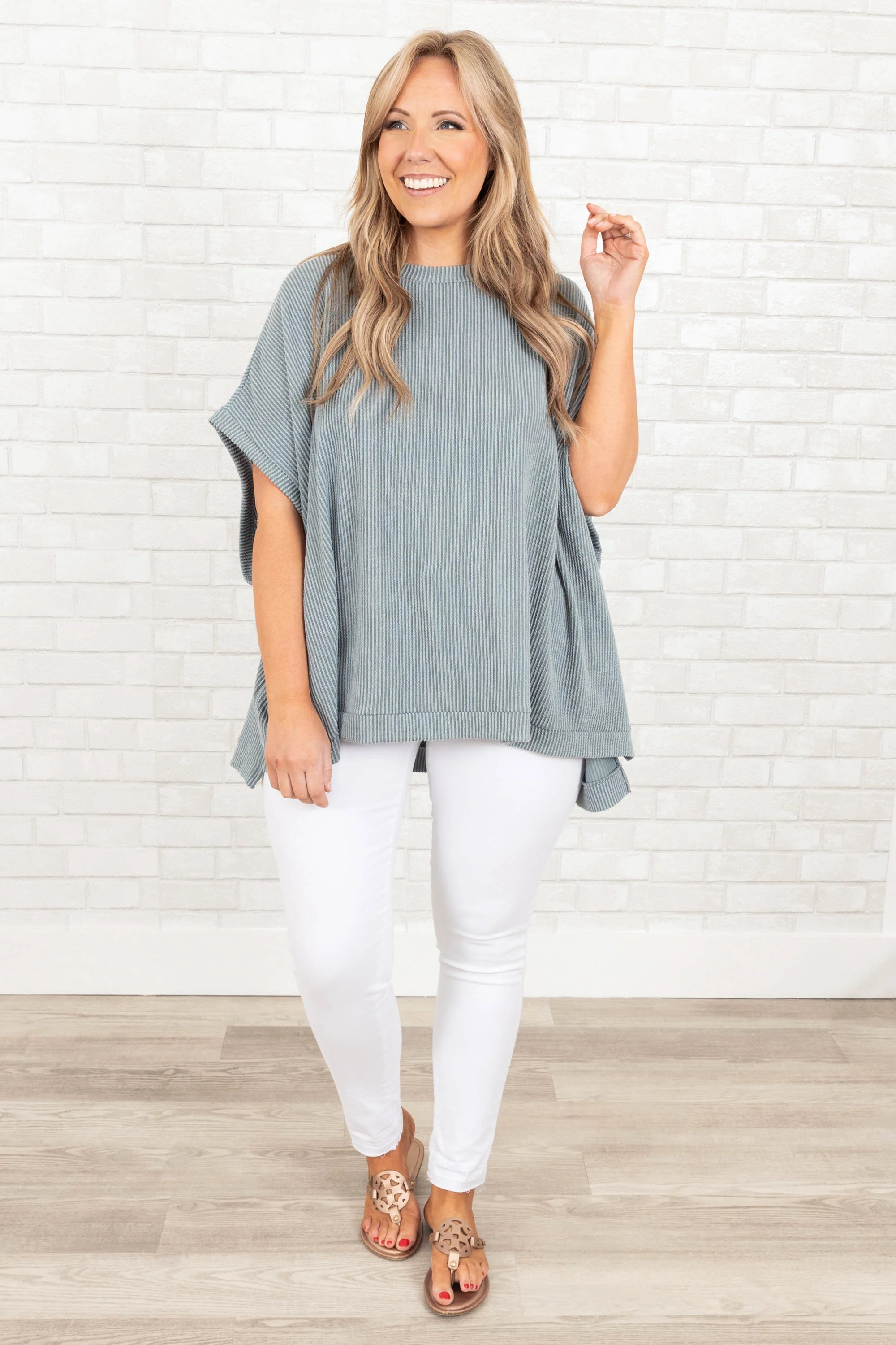 All About Knits Top, Seafoam - Giverhouse