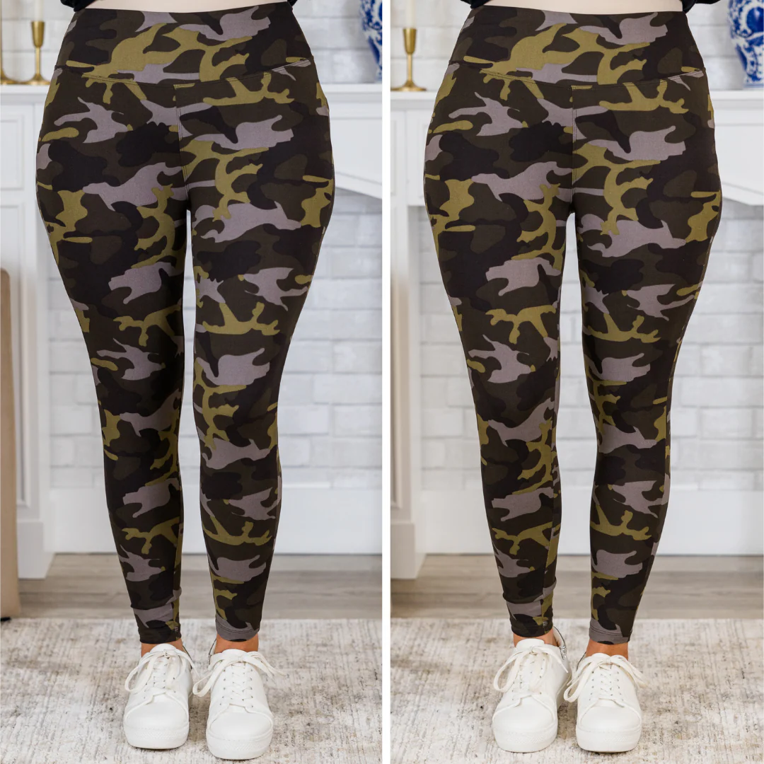Wild Blend Leggings, Camo - Giverhouse