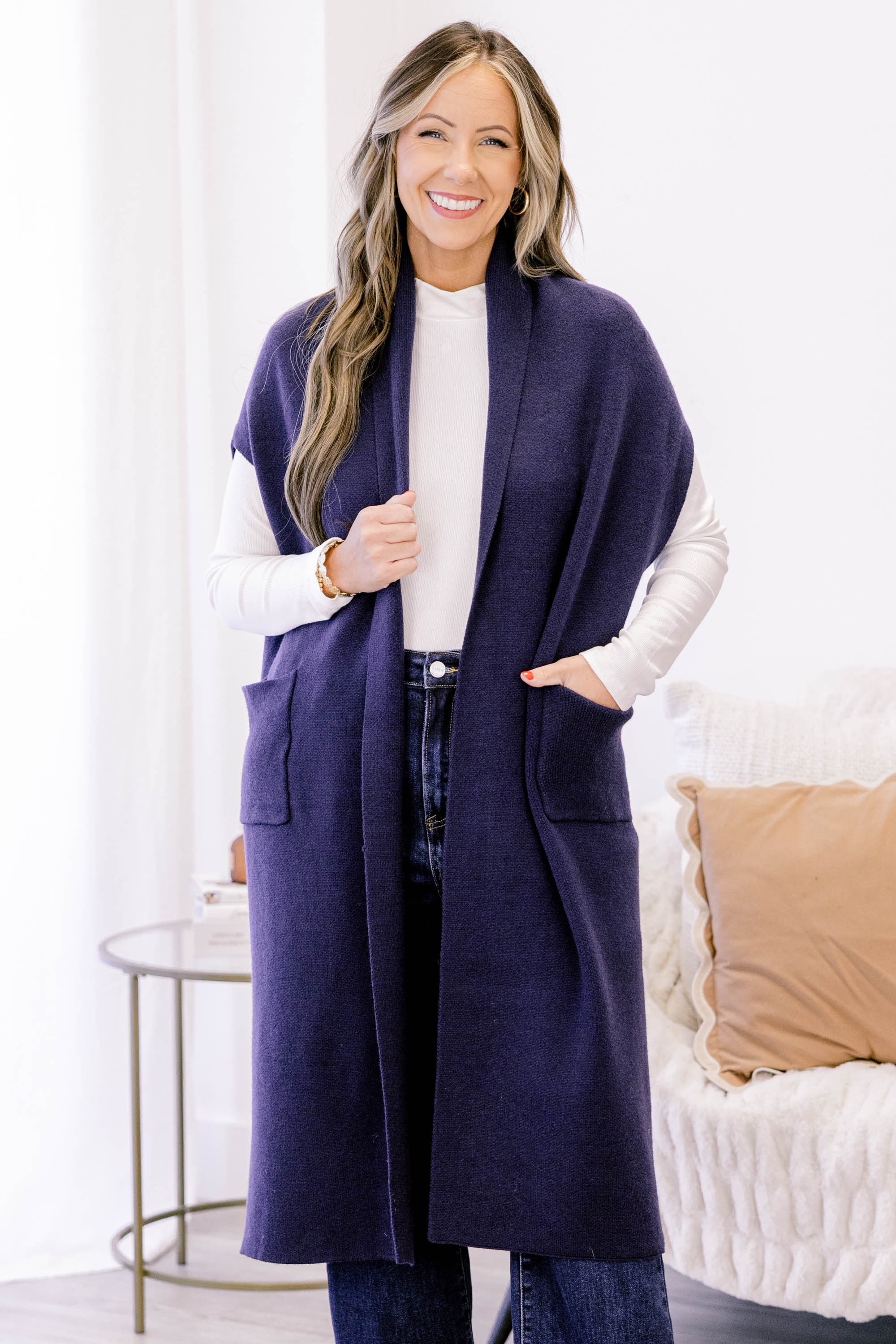 She's So Cute Cardigan, Navy - Giverhouse