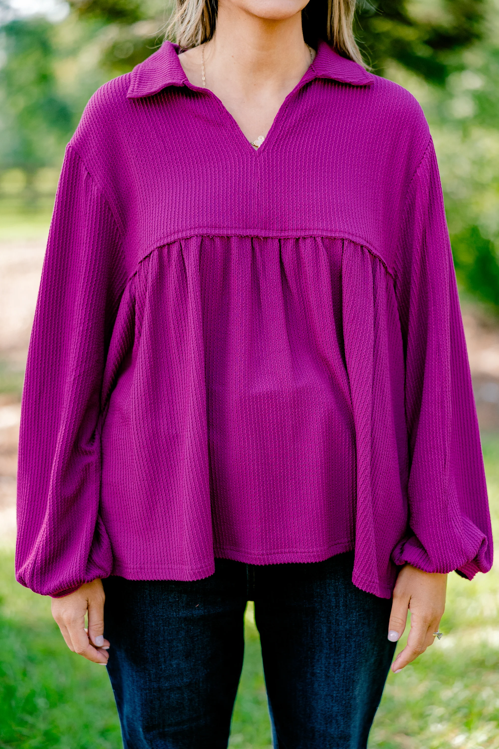 Enchanting Days Top, Purple - Giverhouse