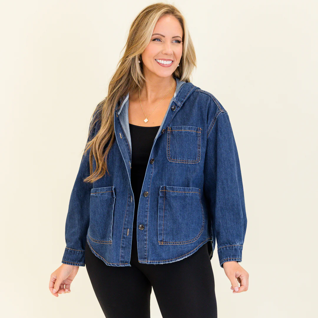 Shades Of You Jacket, Dark Wash - Giverhouse