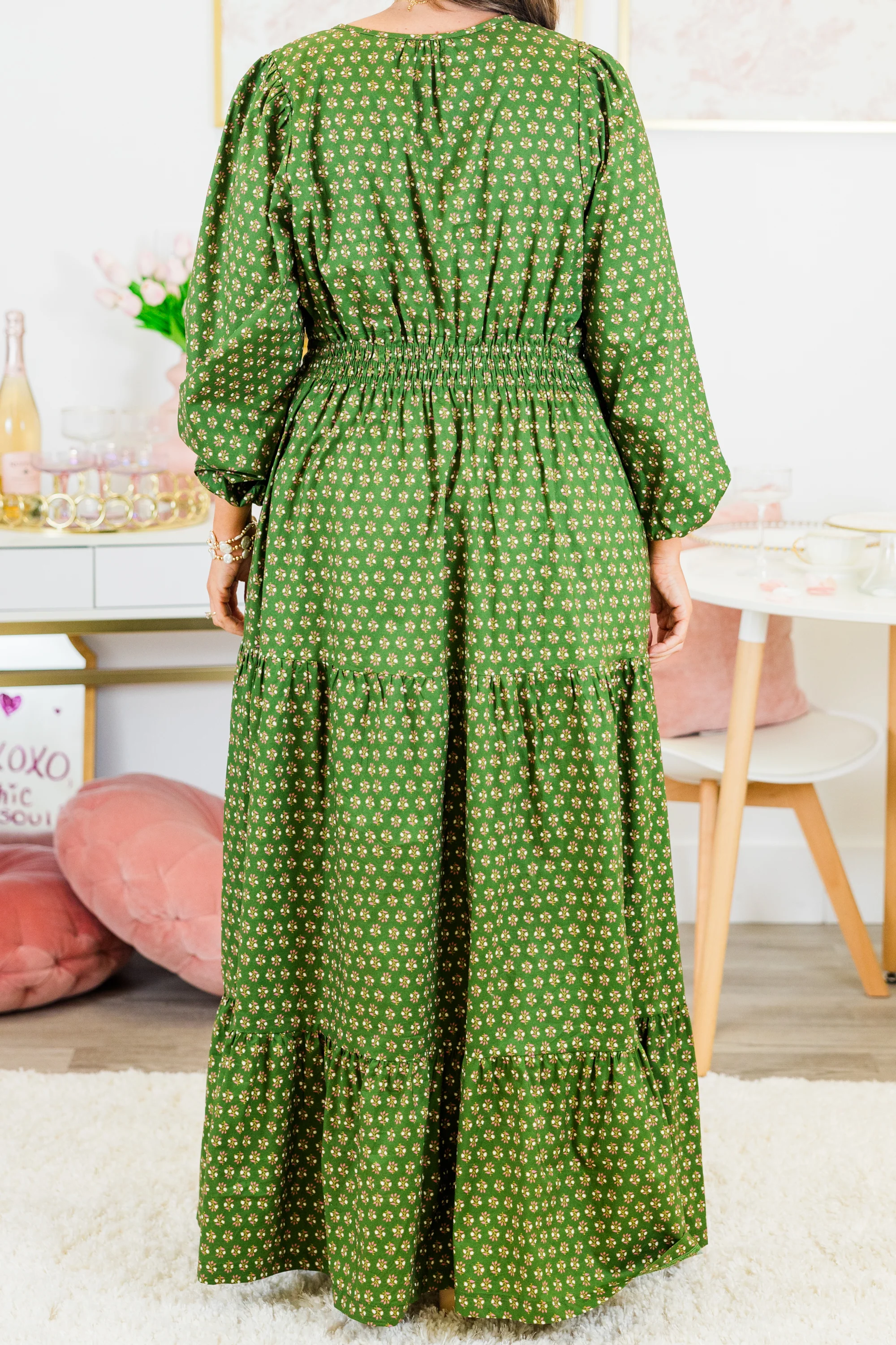 Gift Of Grace Maxi Dress, Green - Giverhouse