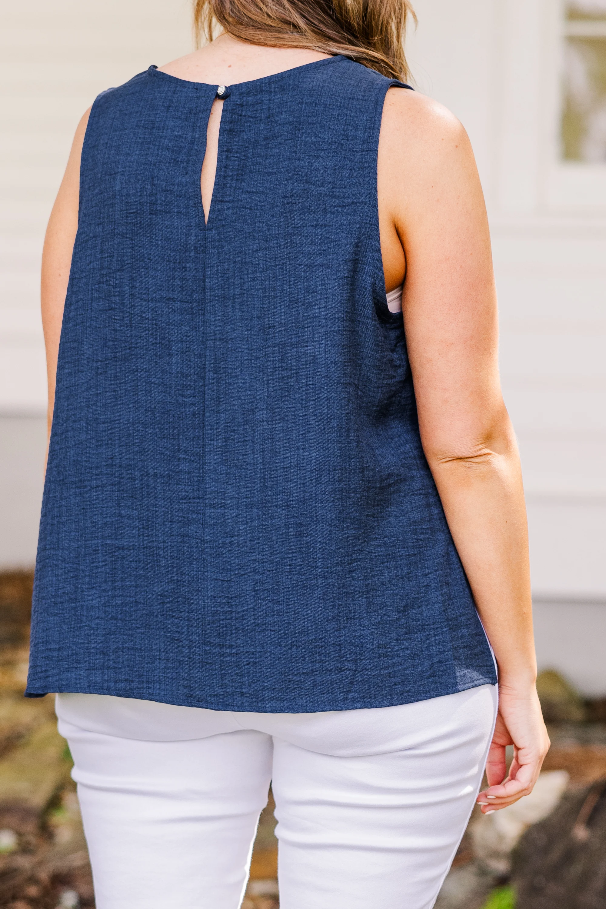 Easy Breezy Top, Navy Blue - Giverhouse