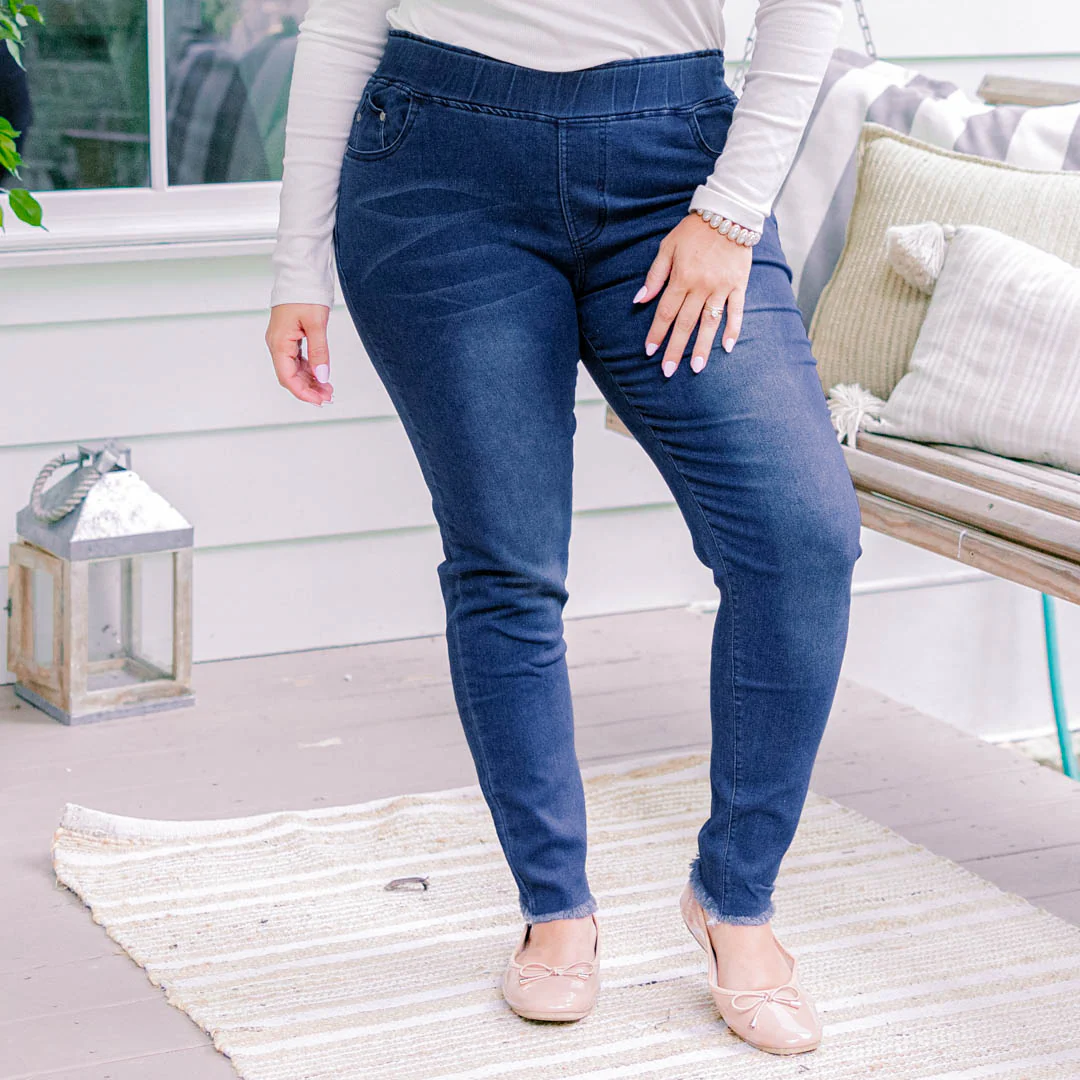 A Lovely Escape Jeggings, Blue - Giverhouse