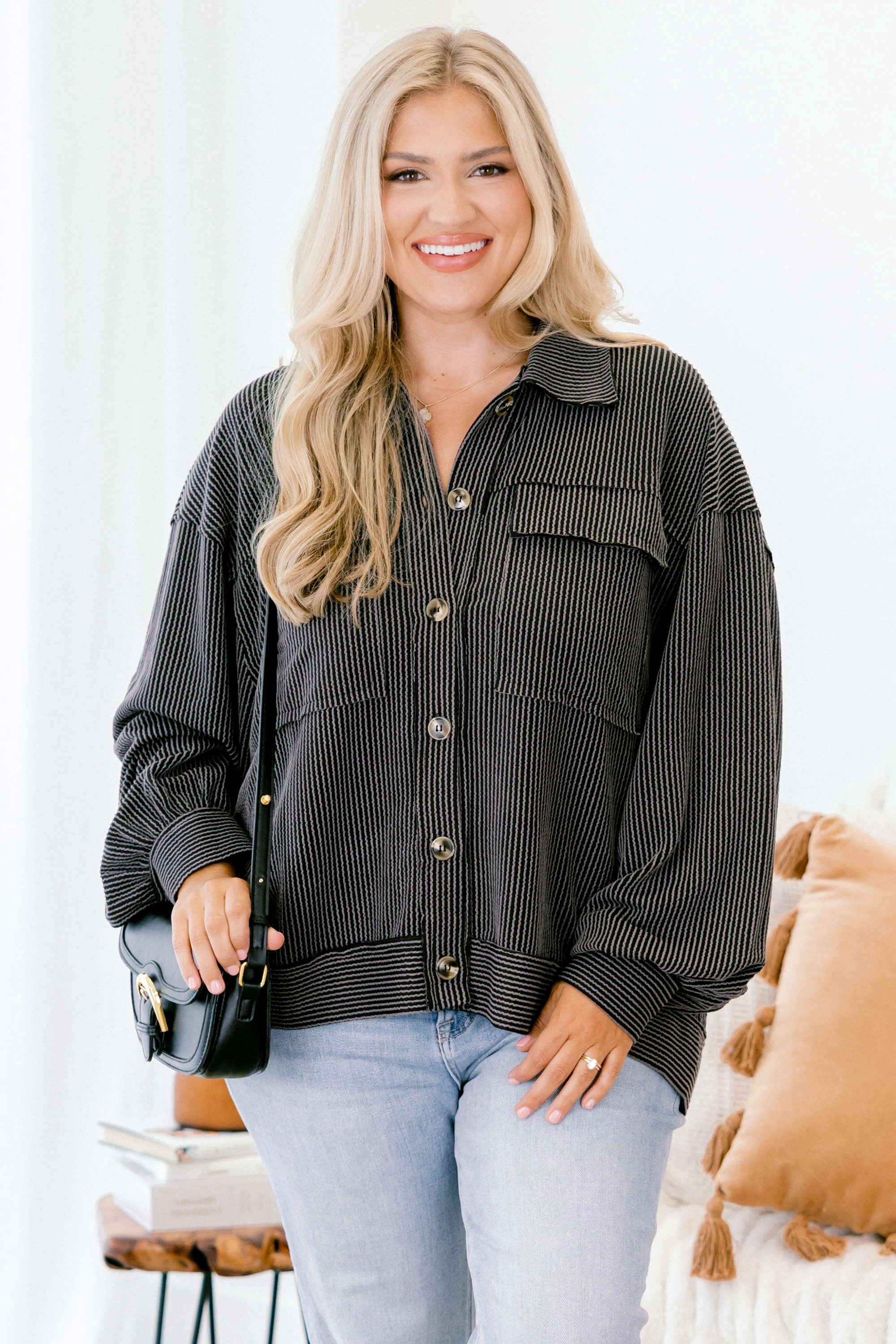 Let's Do Lunch Top, Black - Giverhouse