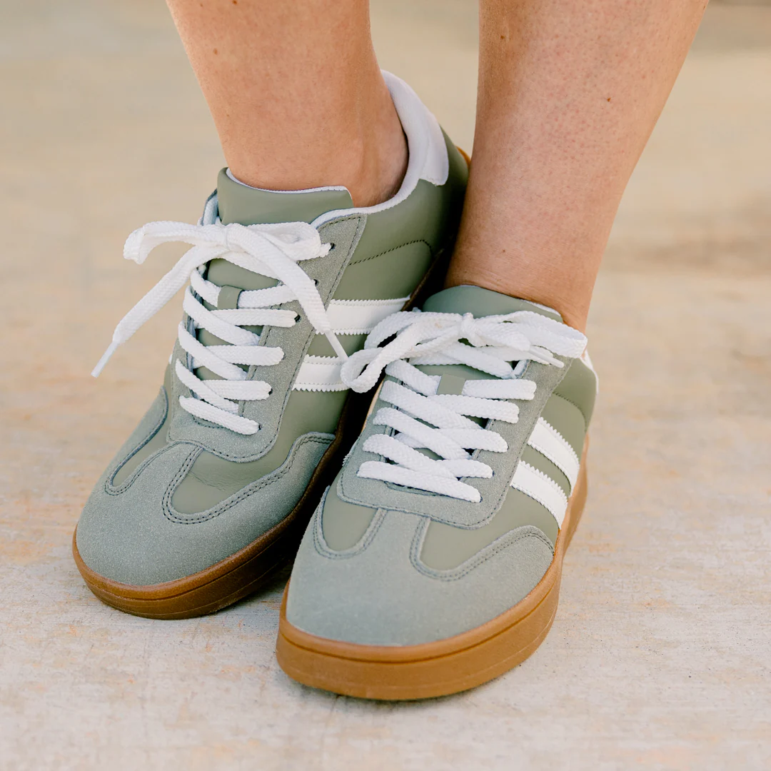 Effortlessly You Sneakers, Sage - Giverhouse