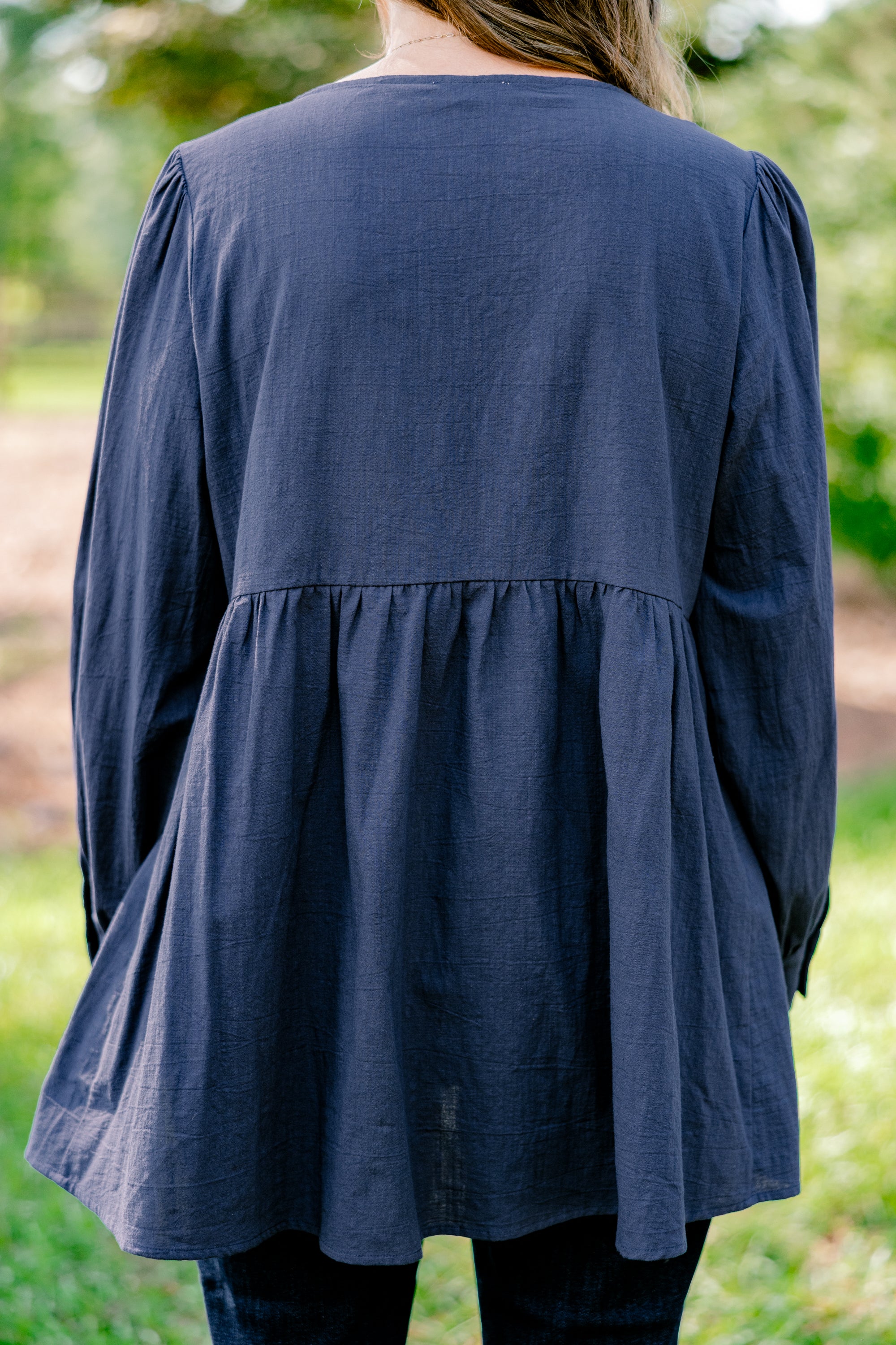 Fireside Stories Top, Blue - Giverhouse