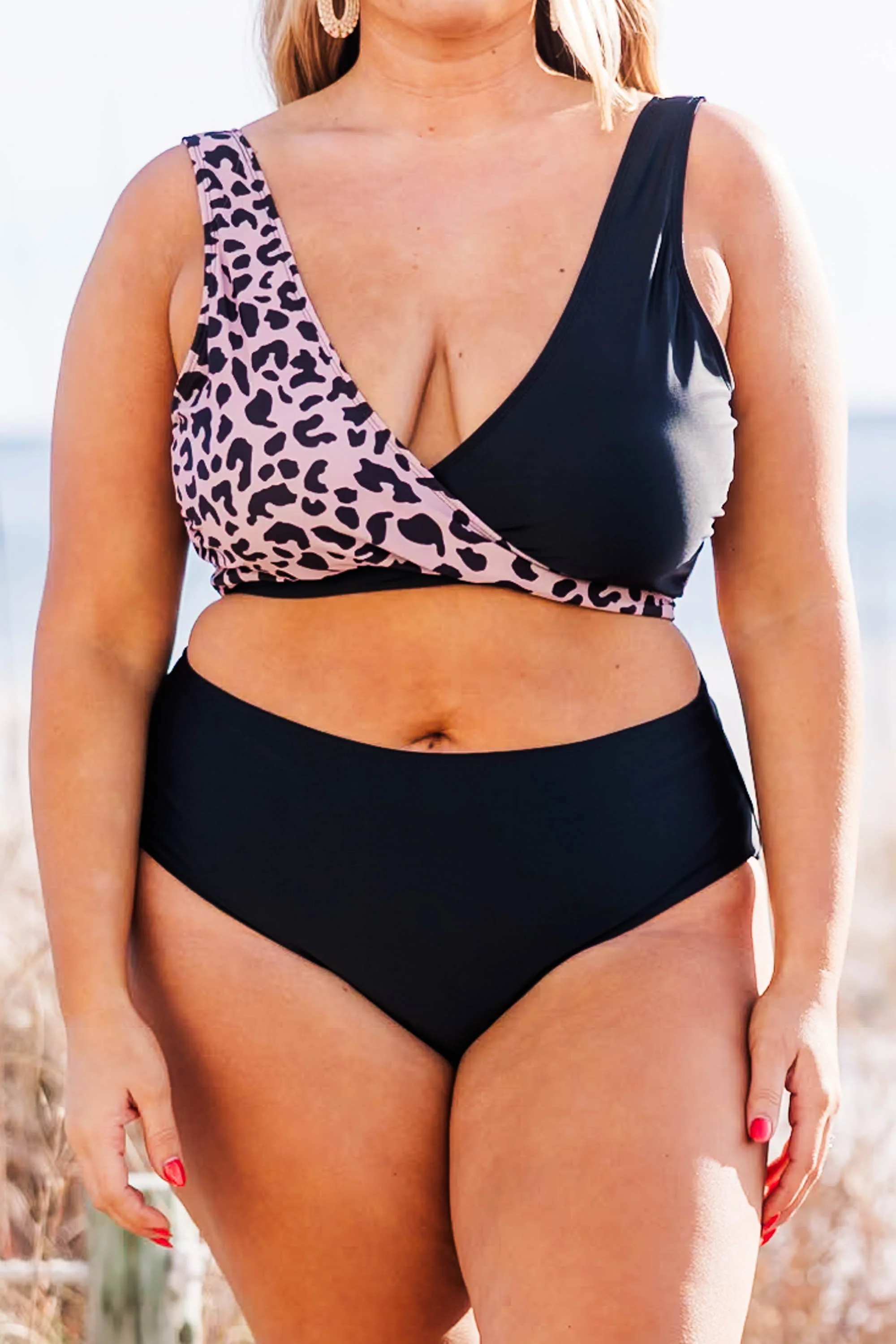 Catch Flights Swim Top, Leopard - Giverhouse