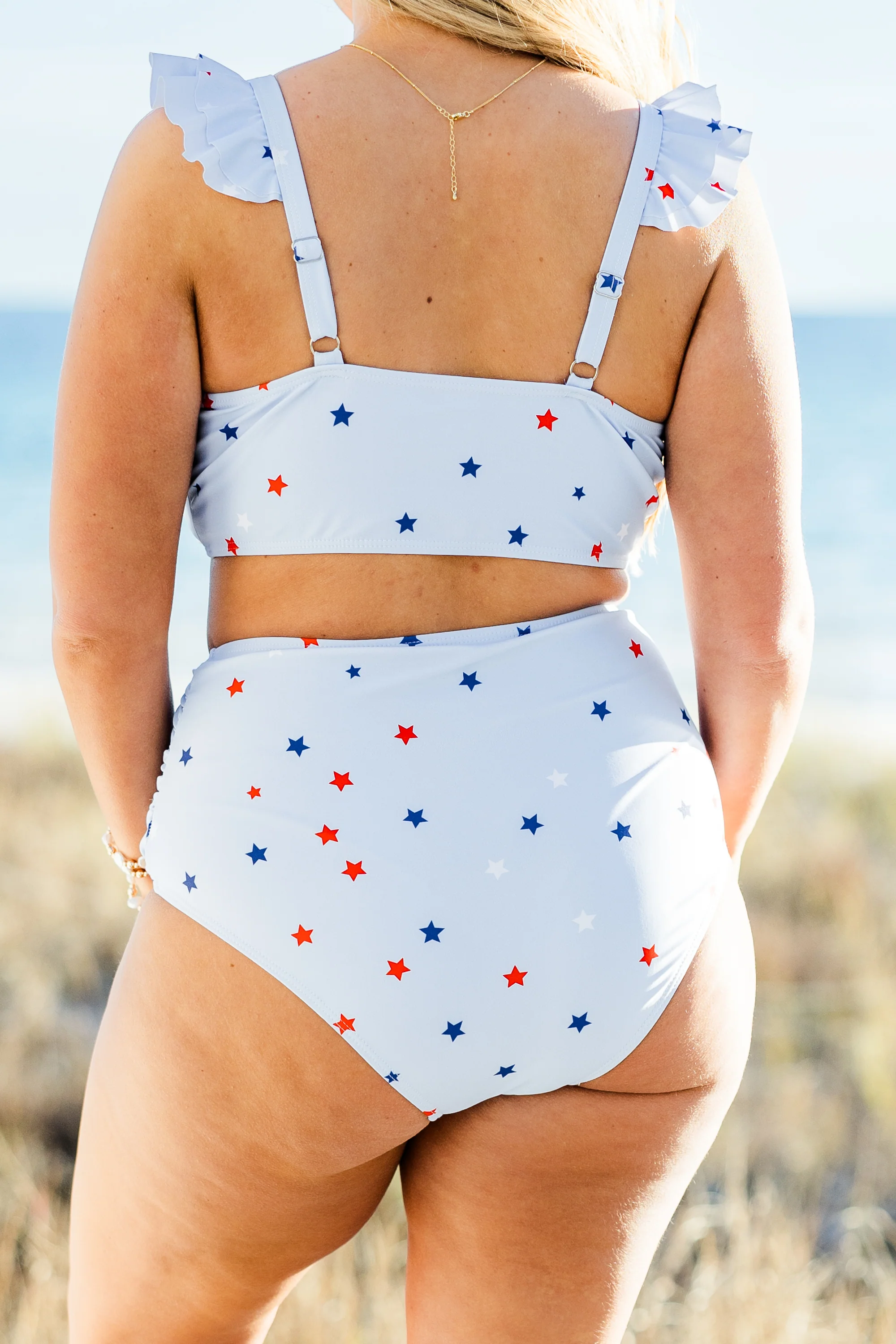 Beach Trip Swim Bottom, Blue Star - Giverhouse