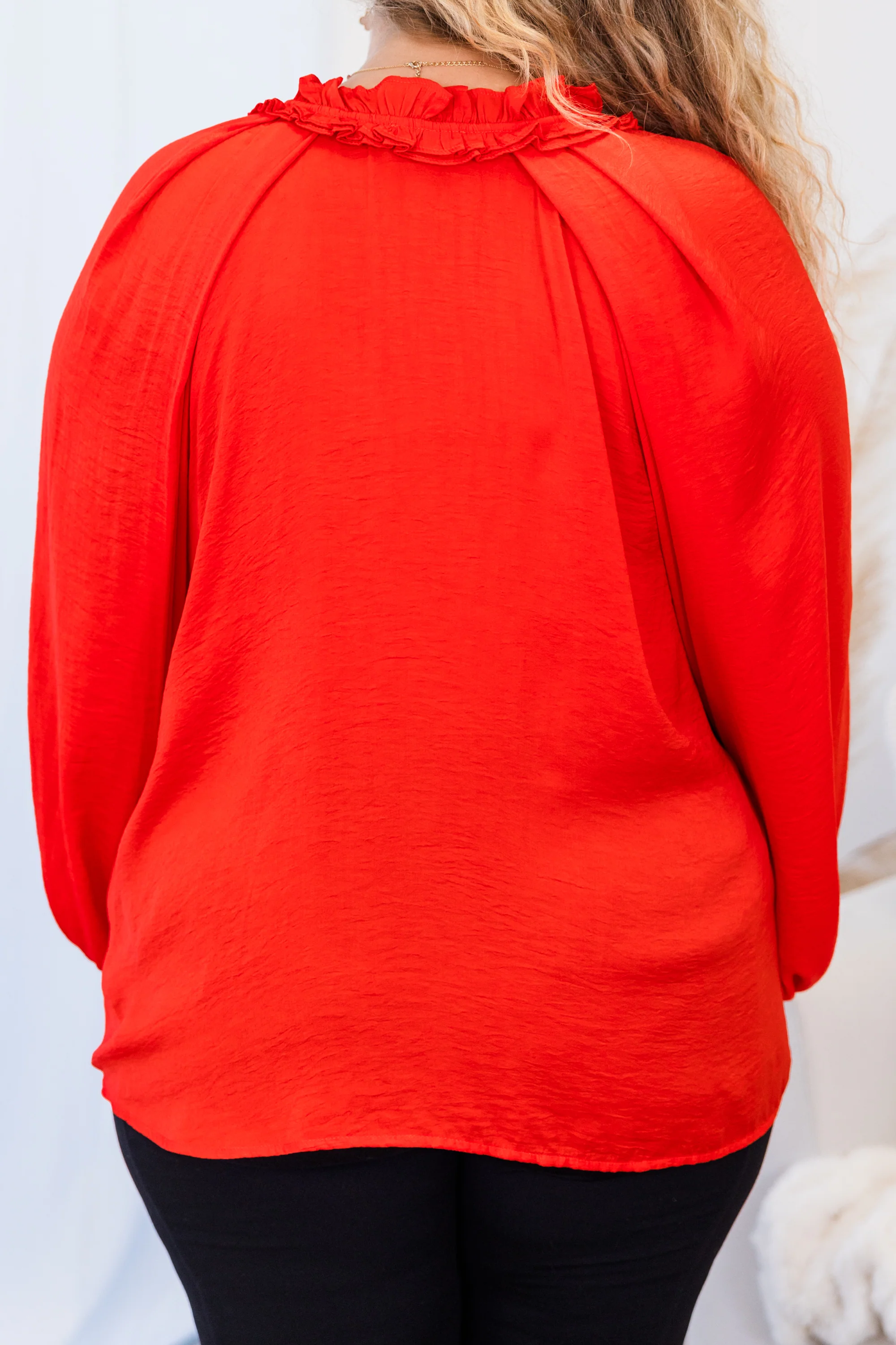 Bury The Blush Top, Red - Giverhouse