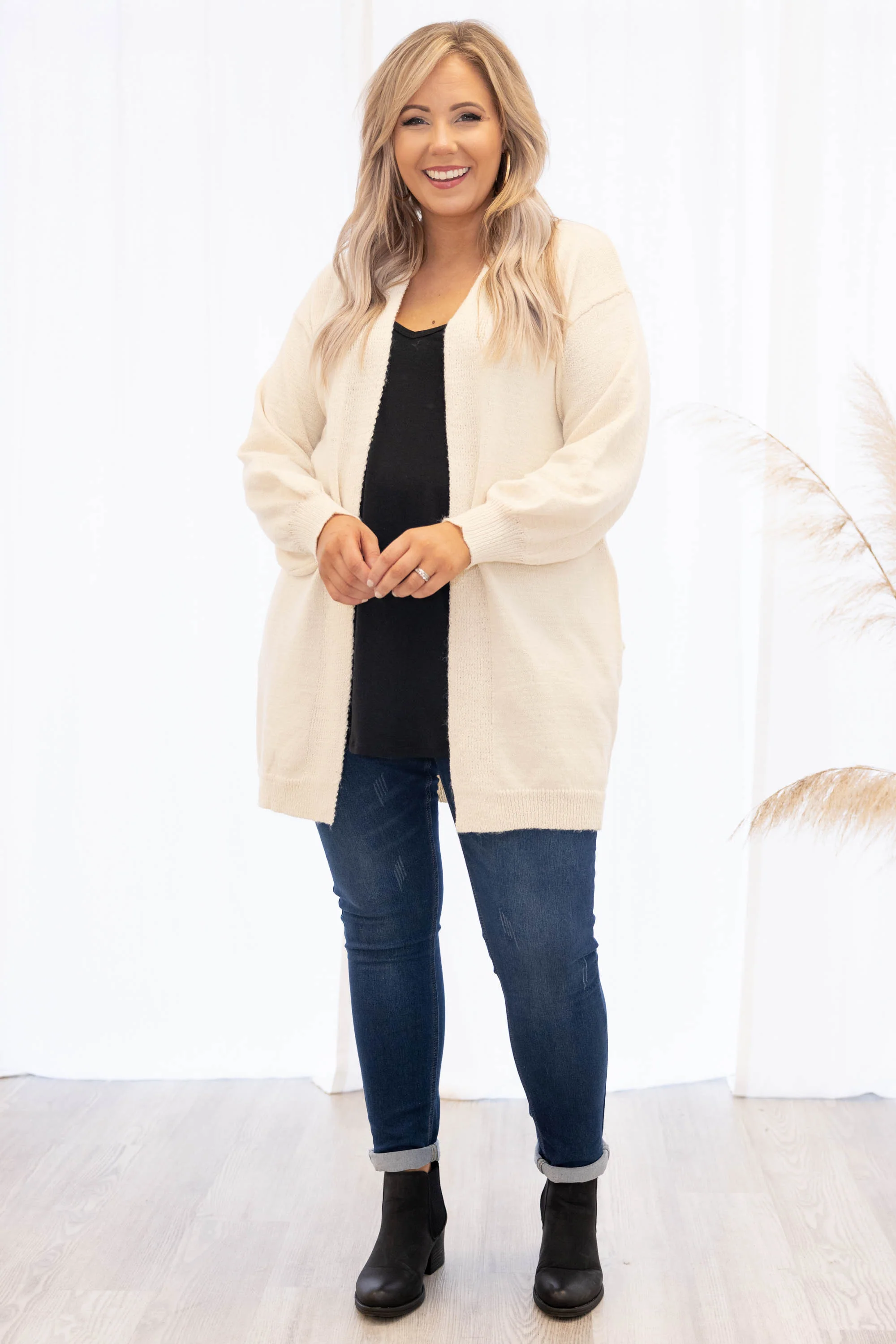 Pumpkin Patch Cardigan, Ivory - Giverhouse