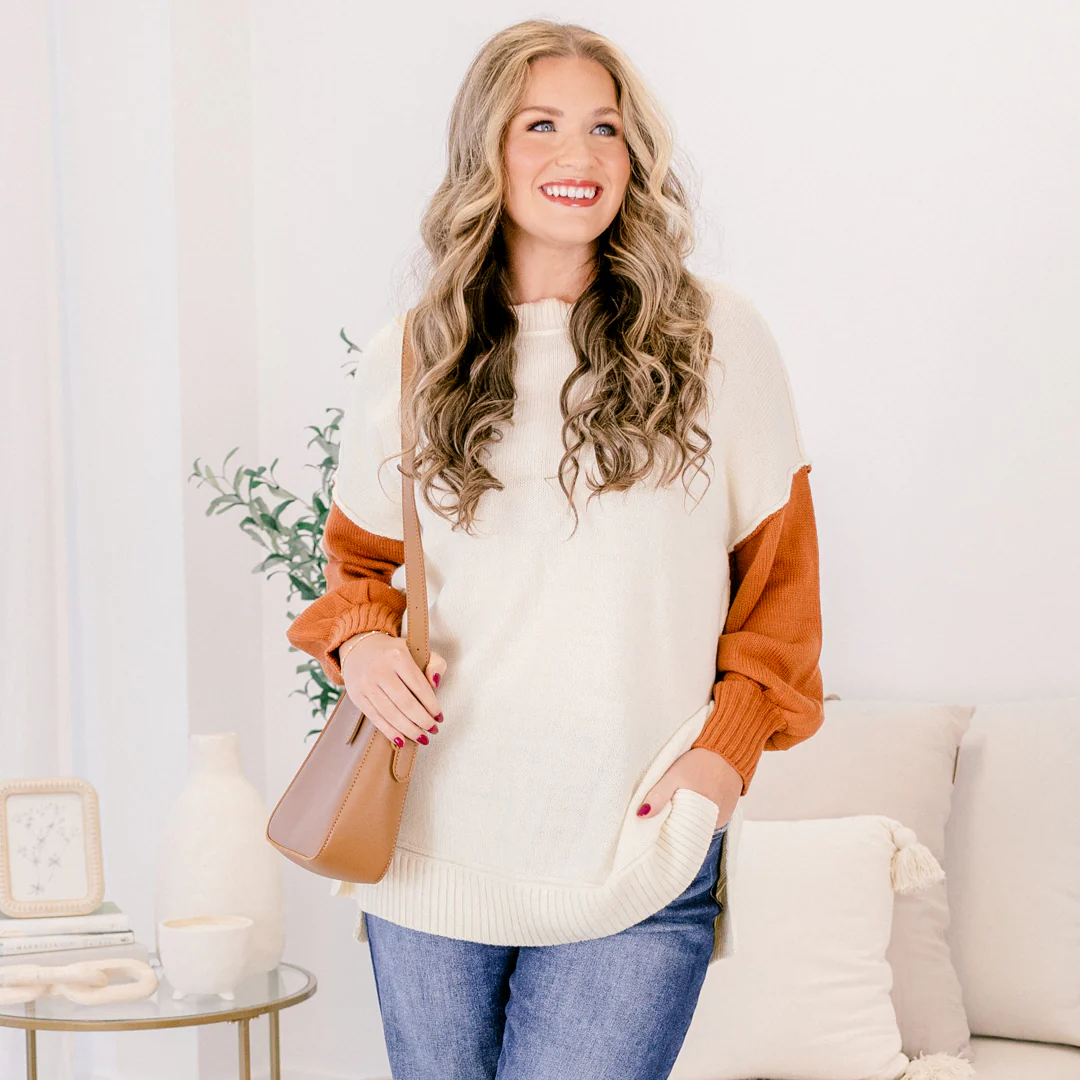 Cozy Days Coming Sweater, Taupe-Brown - Giverhouse