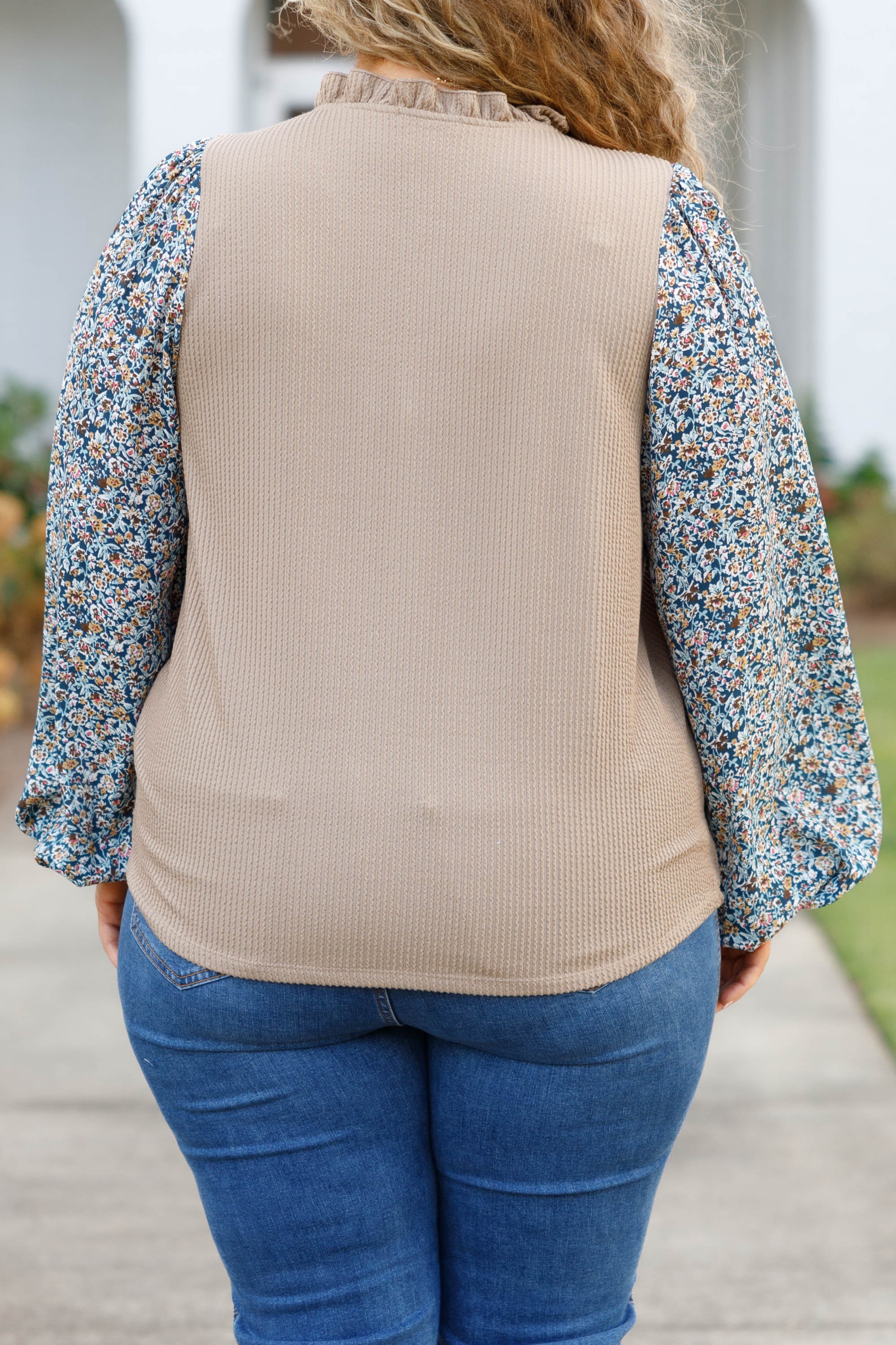 You Reap What You Sow Top, Taupe - Giverhouse