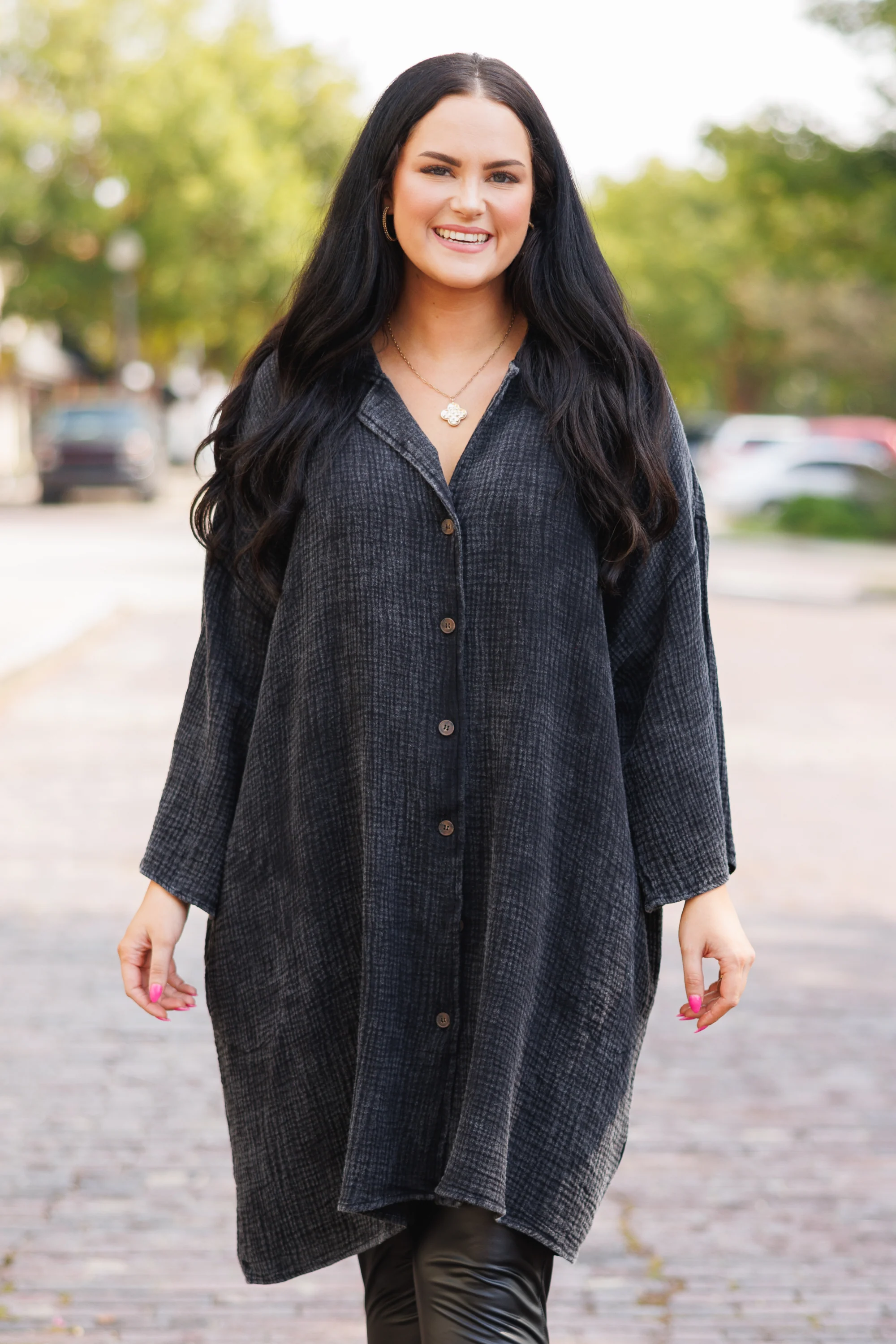 Tear It Down Tunic, Black - Giverhouse