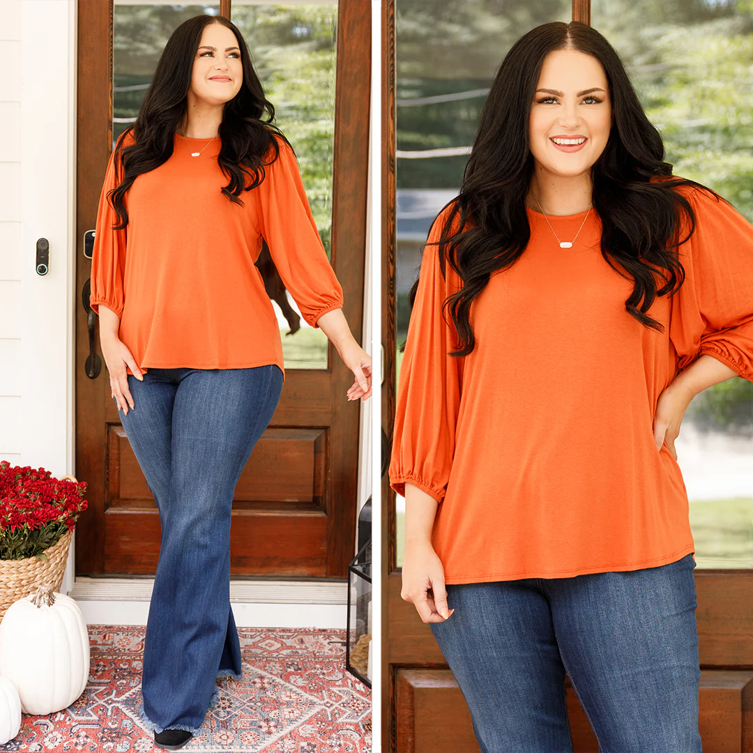 Hold The Line Top, Rust - Giverhouse