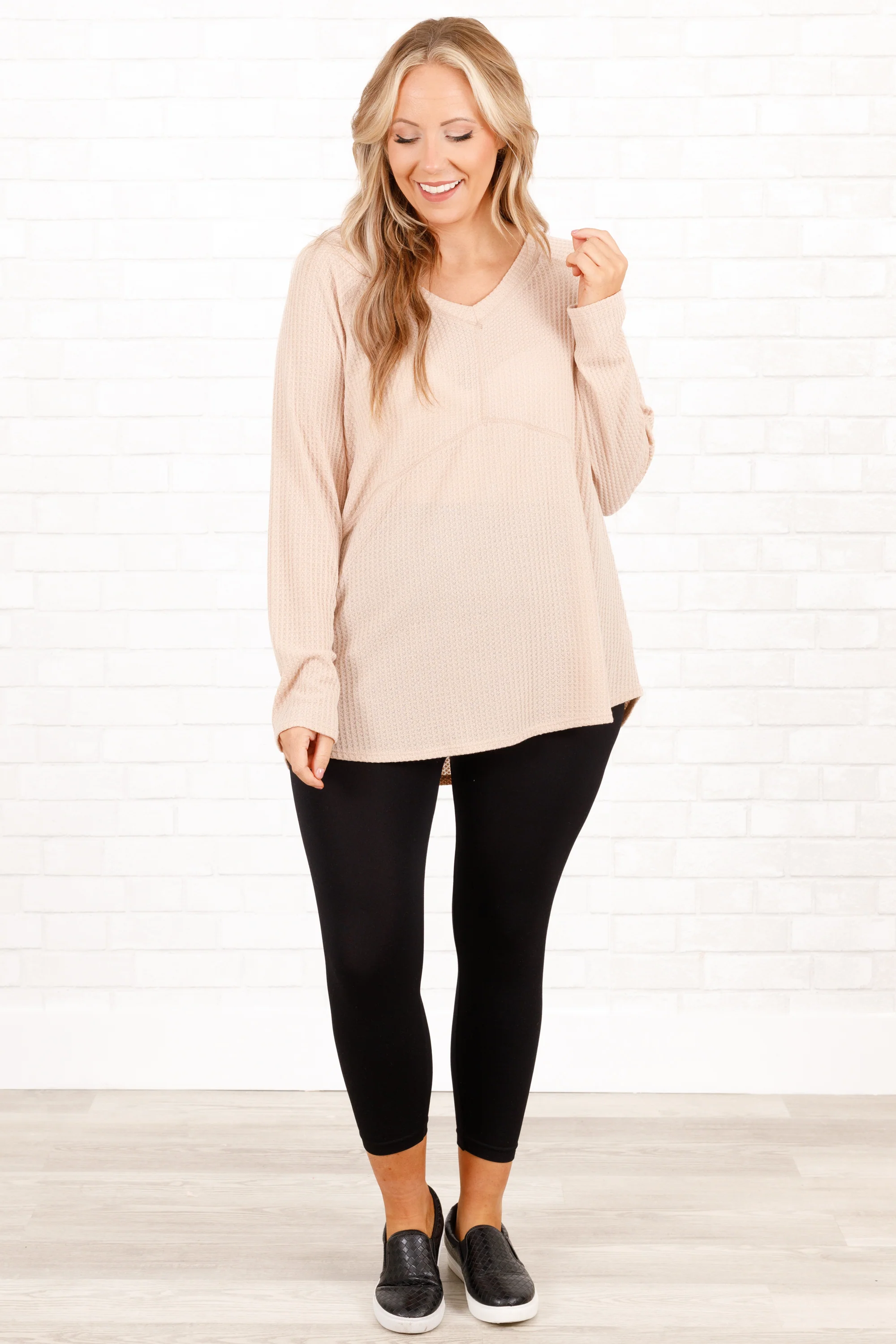 This Is Your Sign Top, Taupe - Giverhouse