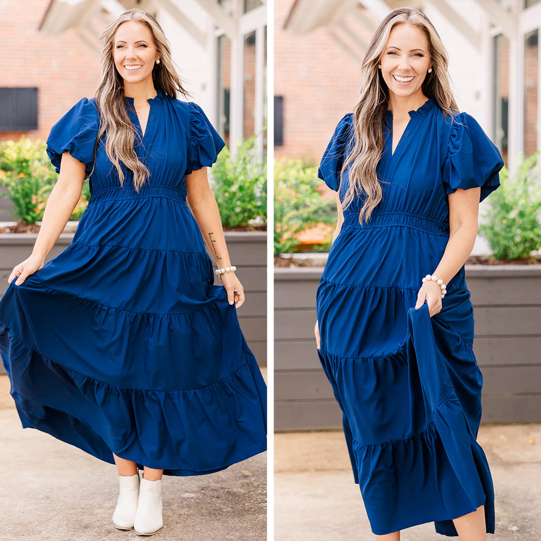 Everything I Love Dress, Navy - Giverhouse