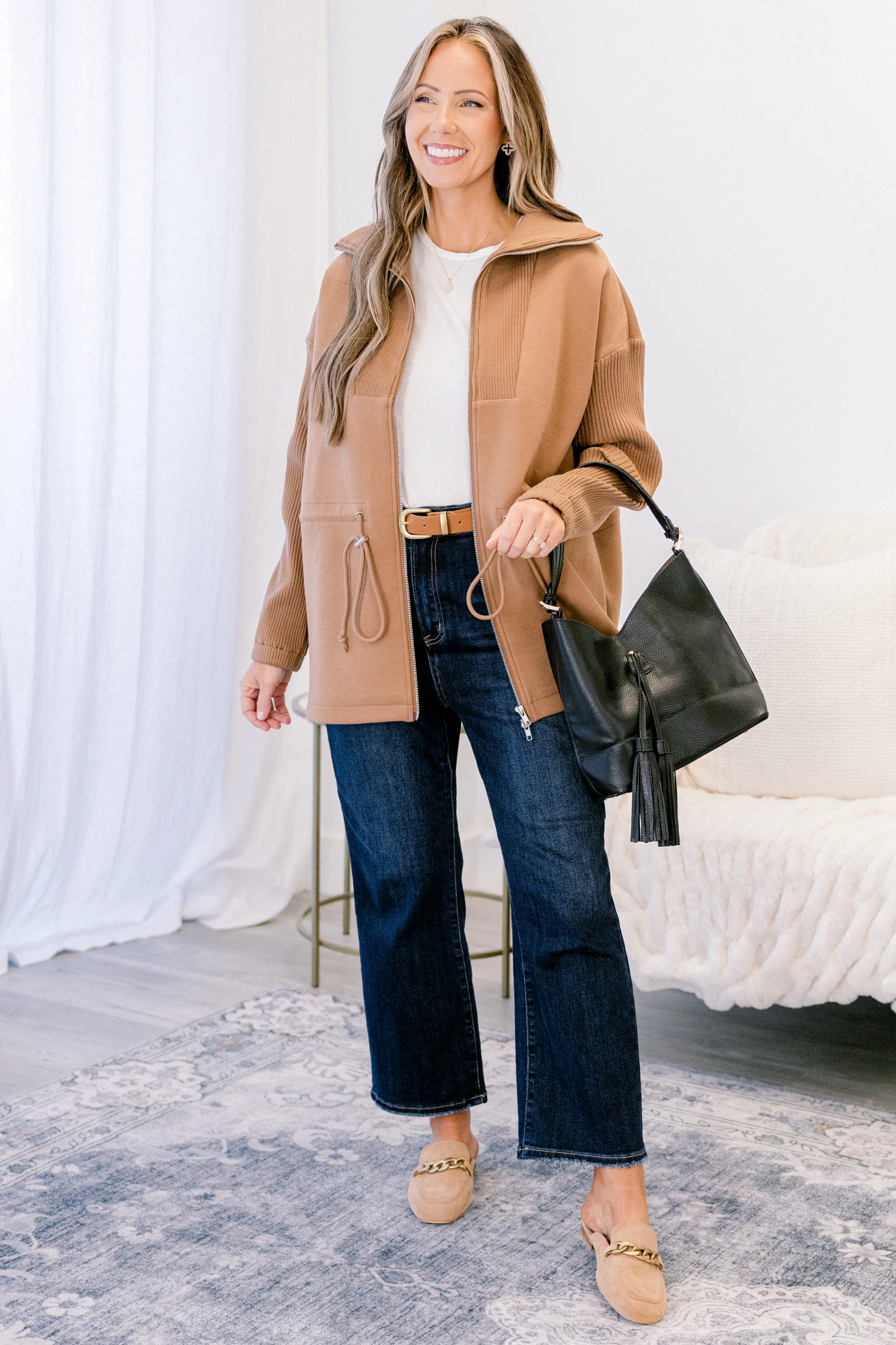 Gather Around The Fire Jacket, Brown - Giverhouse