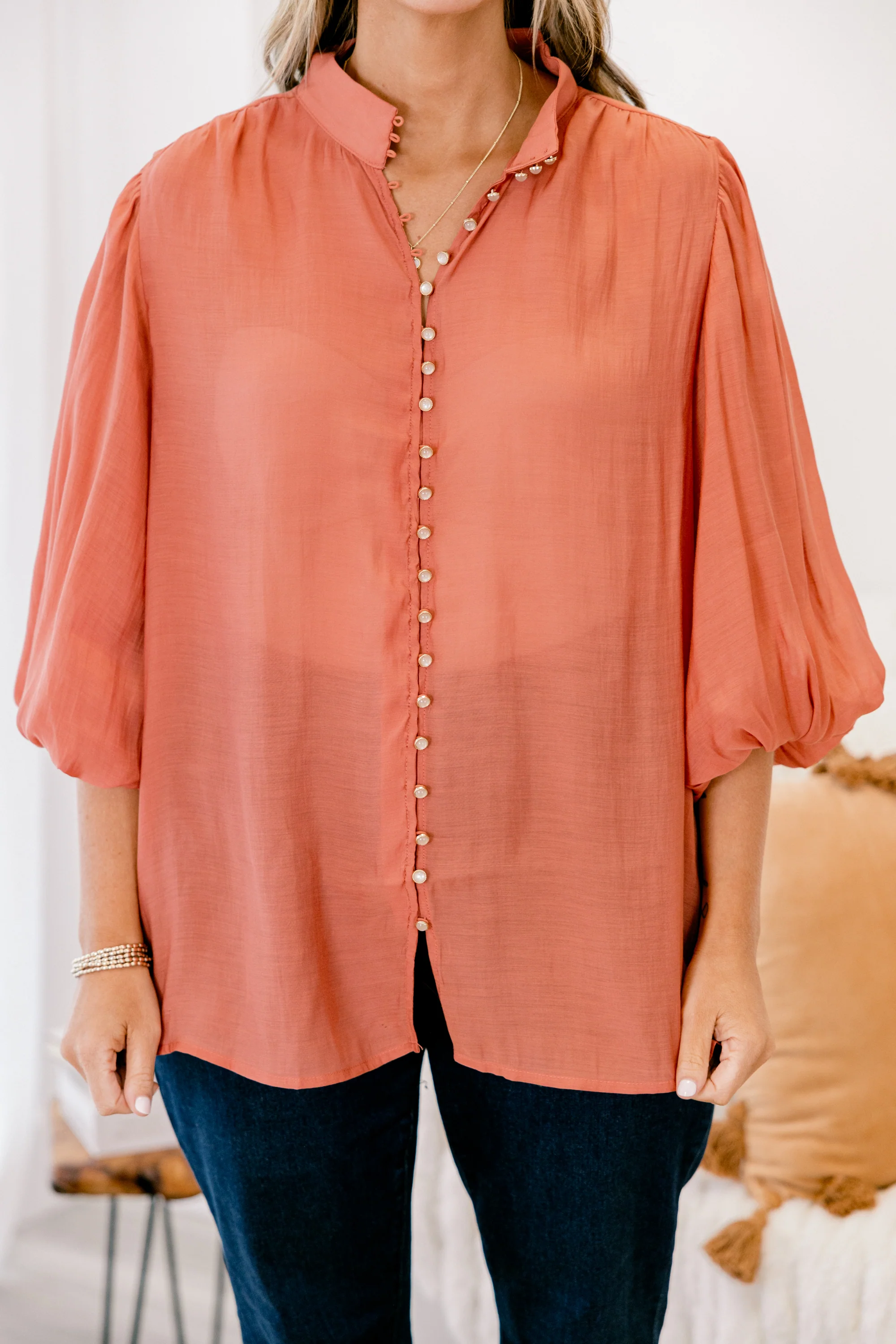 Cowgirl Dream Top, Rust - Giverhouse
