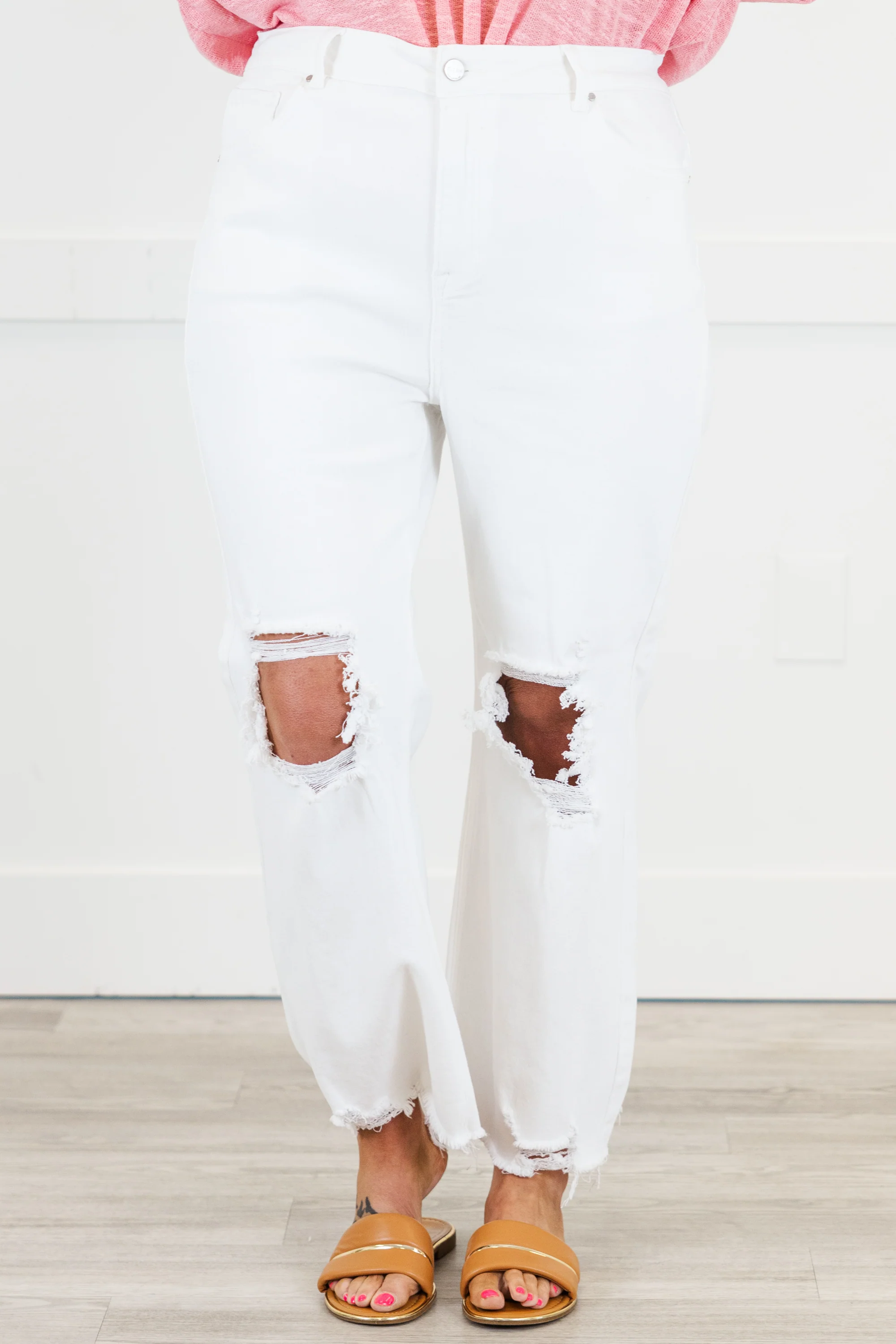 No Secrets Jeans, White - Giverhouse