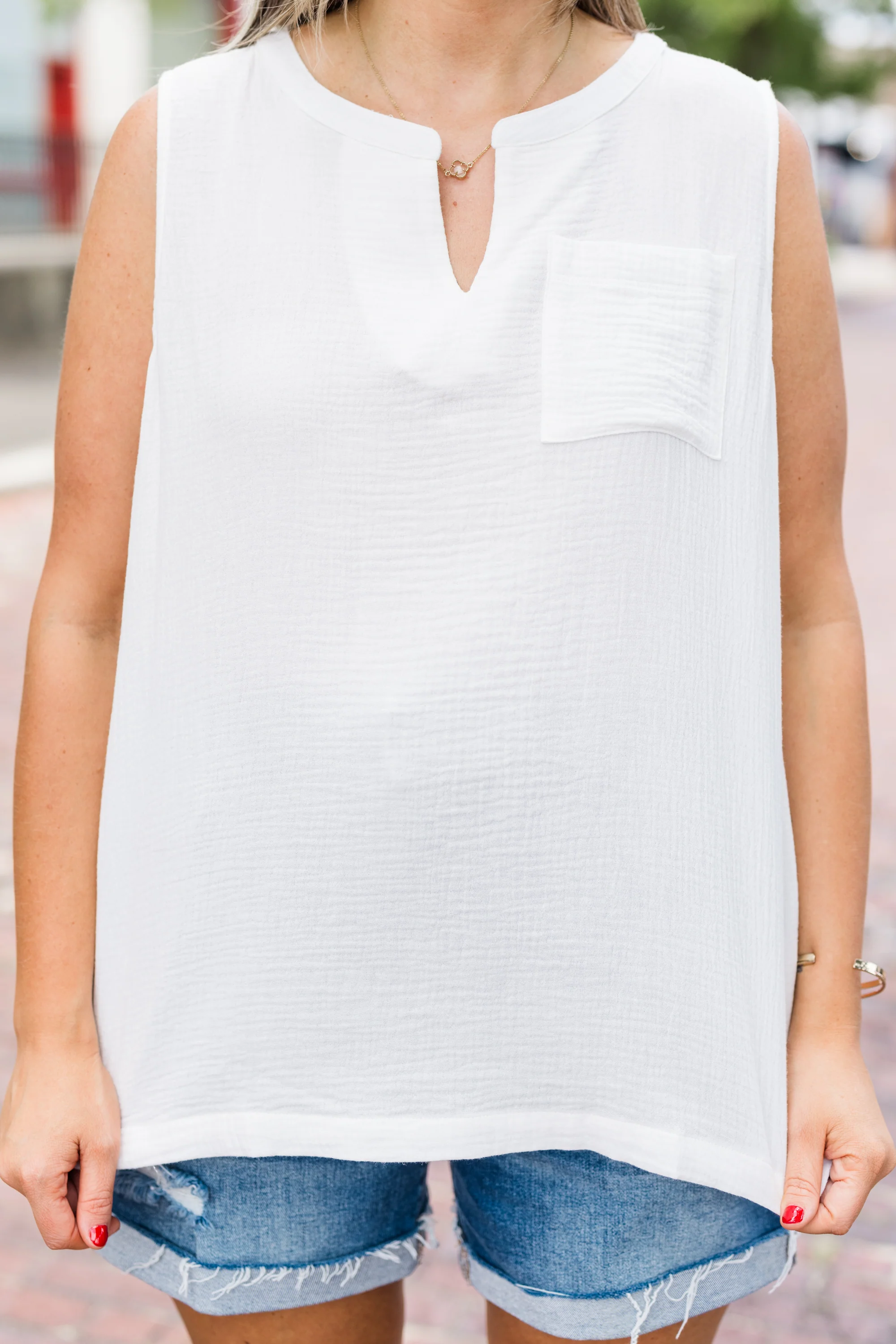 A Leap Of Faith Tank, White - Giverhouse