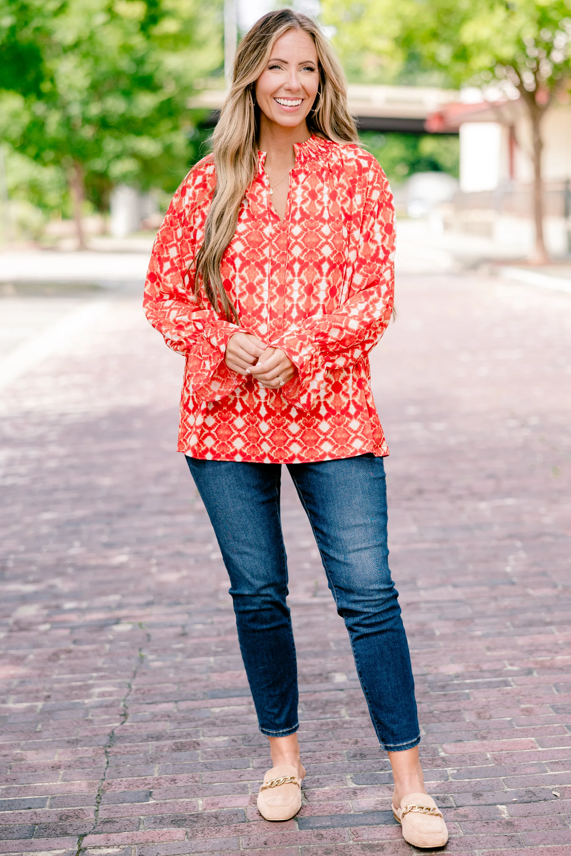 Finding The Courage Top, Rust - Giverhouse