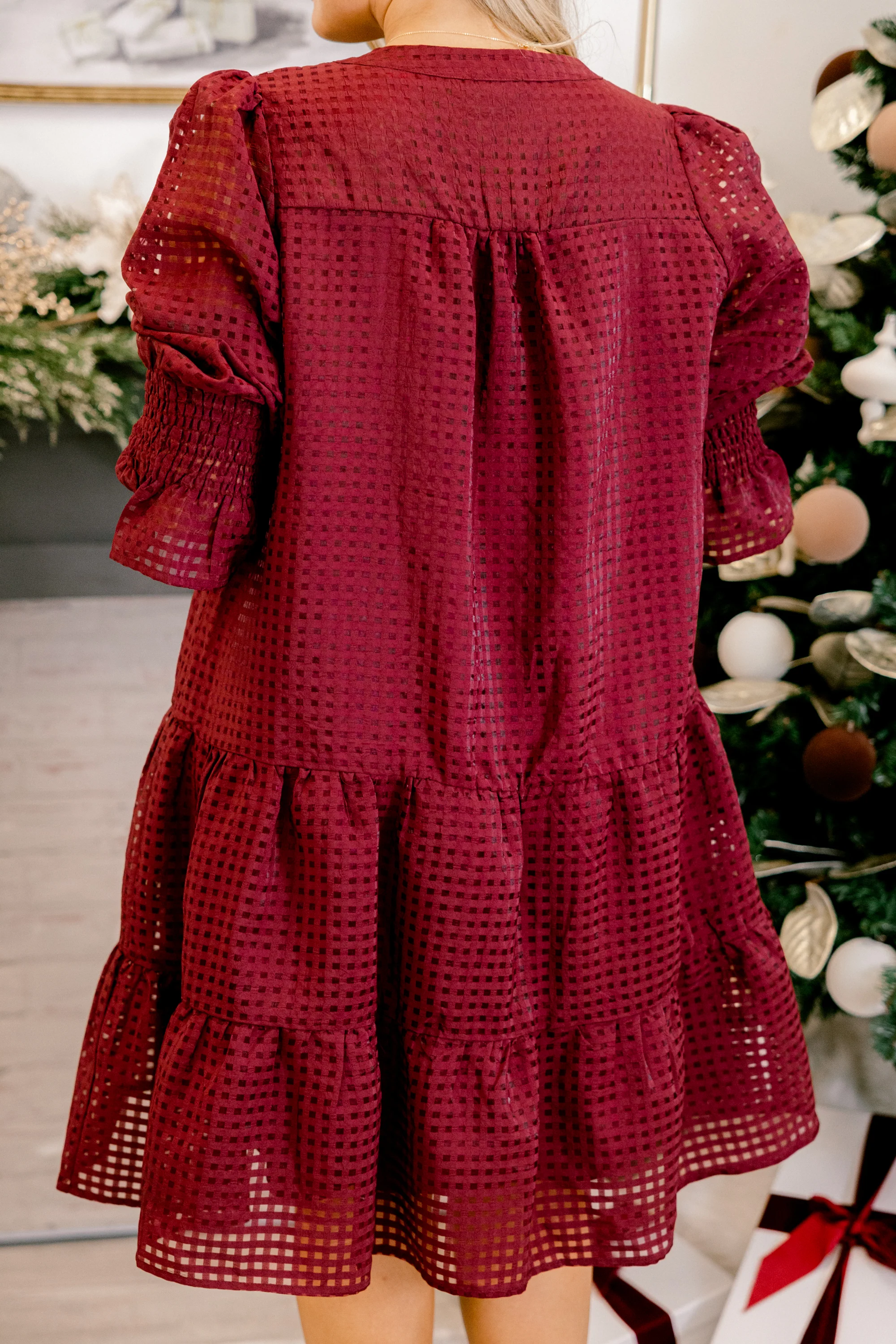Such A Dream Dress, Burgundy - Giverhouse