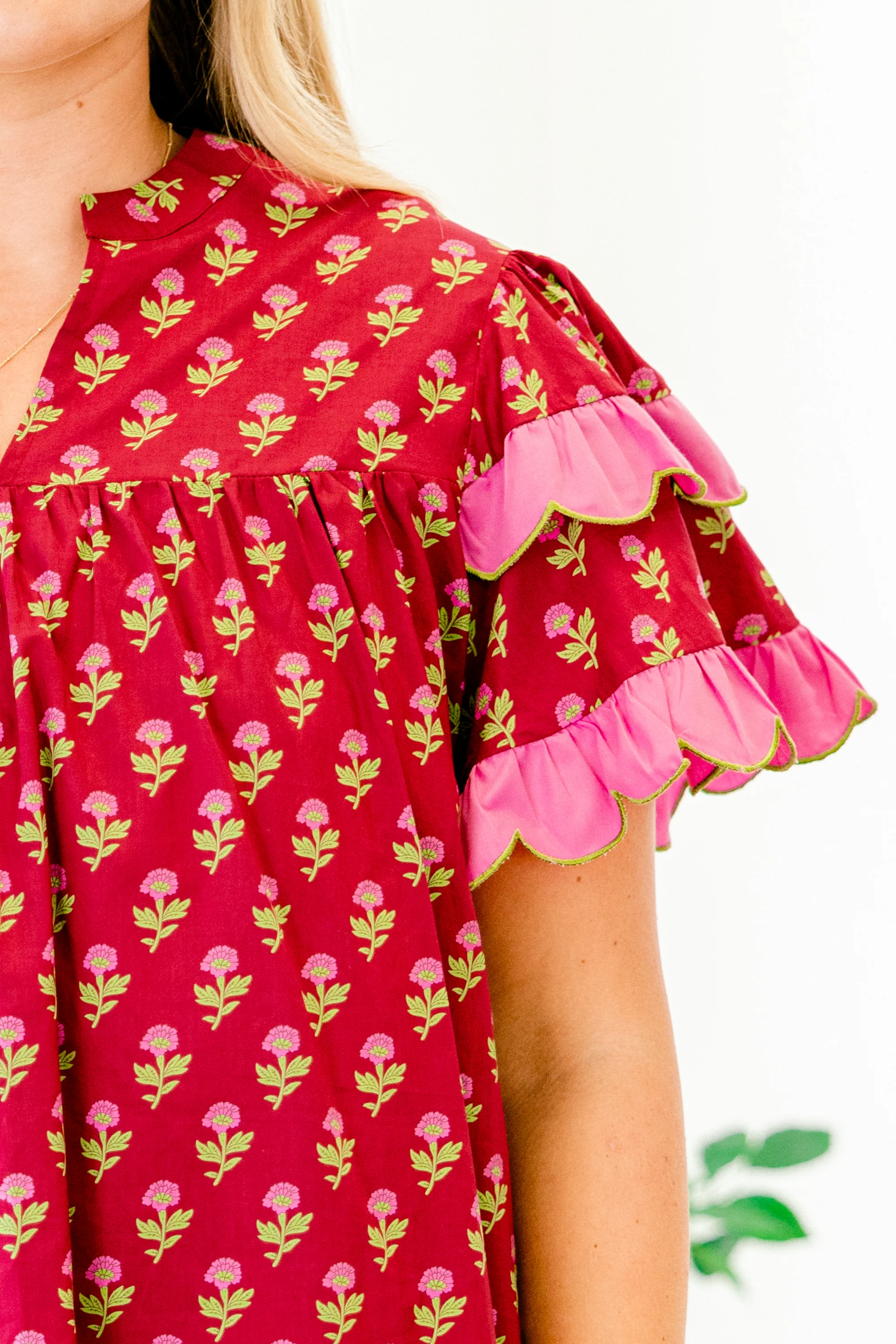 Santorini Bound Top, Red - Giverhouse