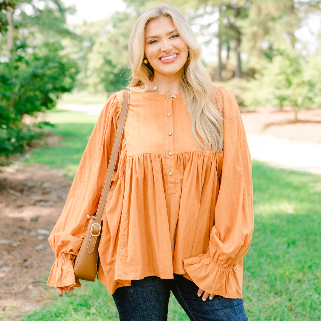 The Sweetest Sound Tunic, Orange - Giverhouse
