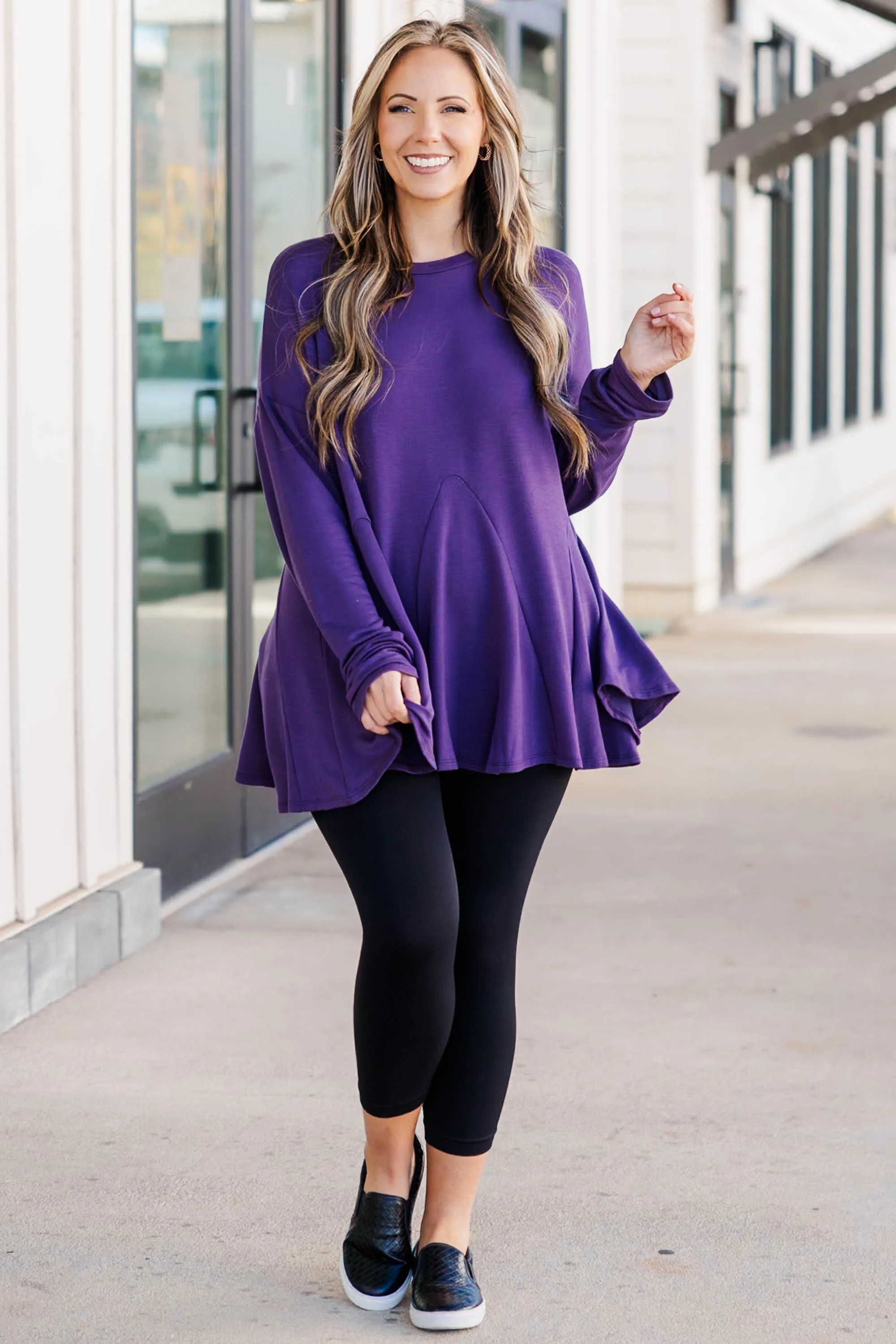 A Time For Change Top, Purple - Giverhouse