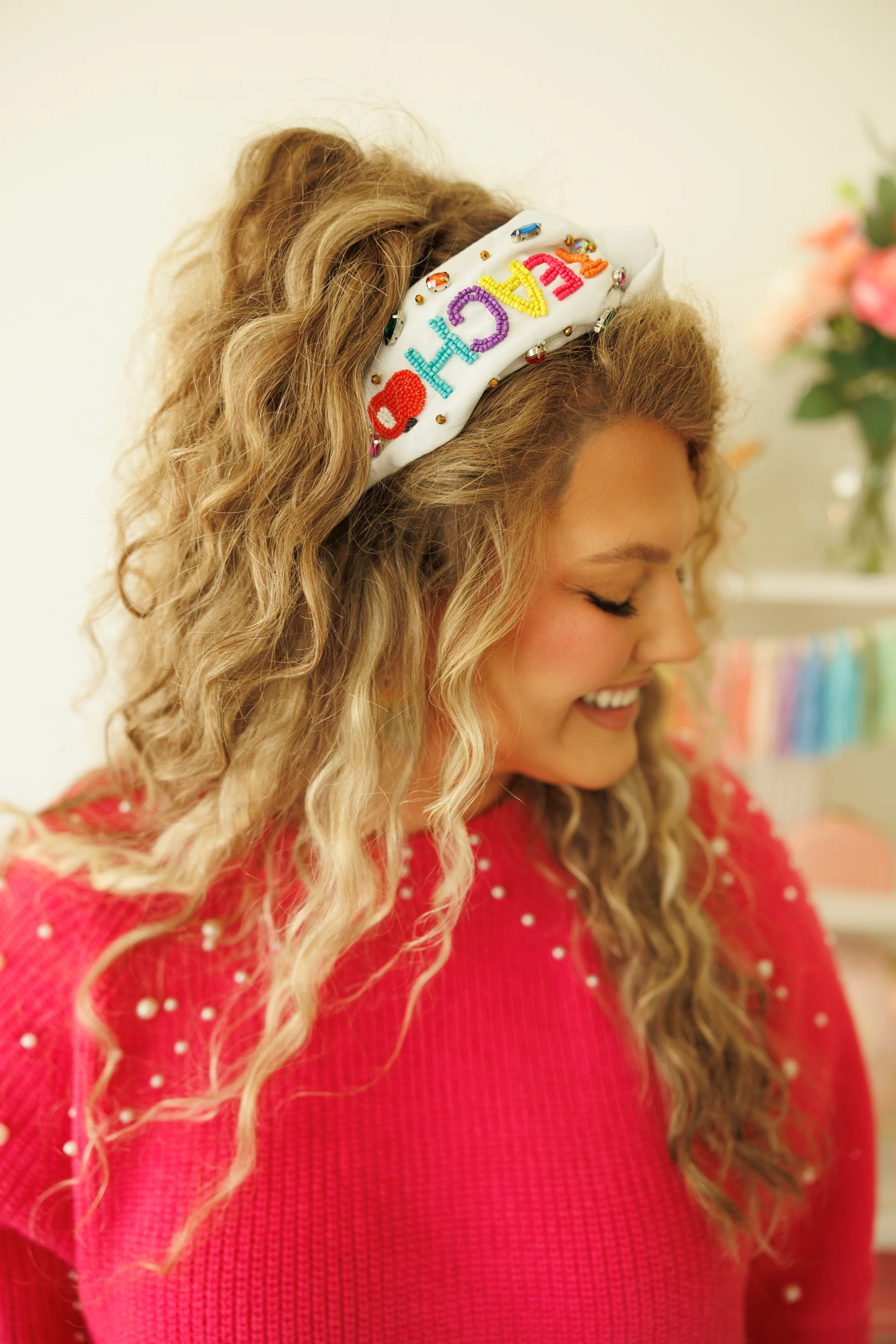 Teach More Headband, White - Giverhouse