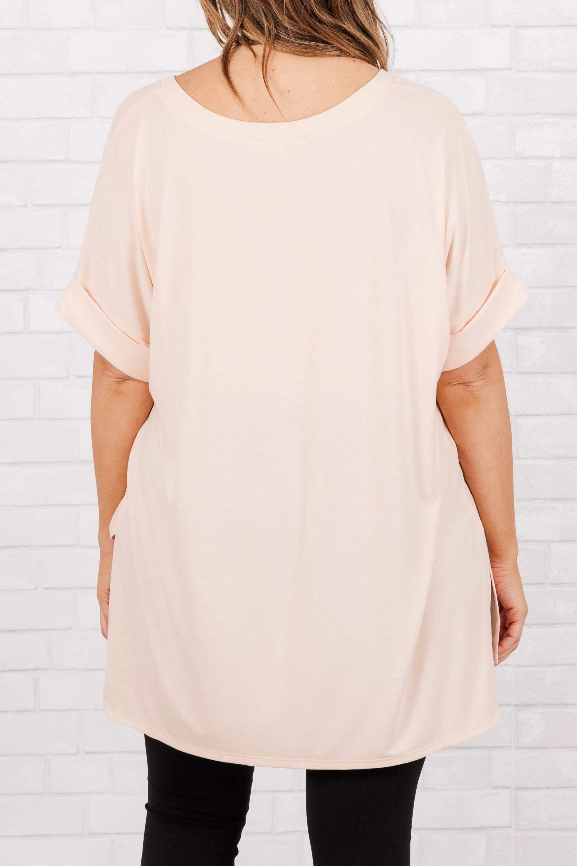 Comfy Travels Top, Light Peach - Giverhouse