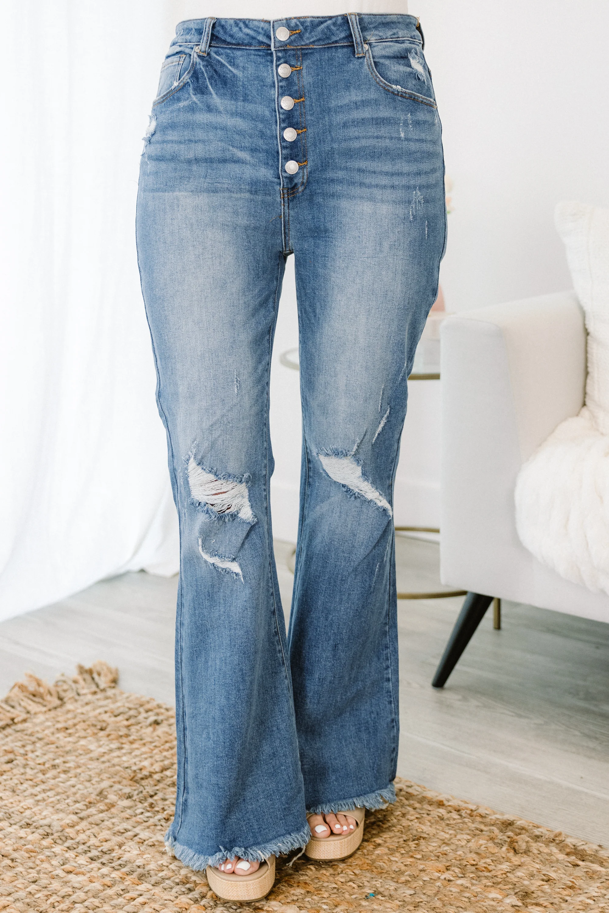 How Did We Get Here Jeans, Medium Wash - Giverhouse