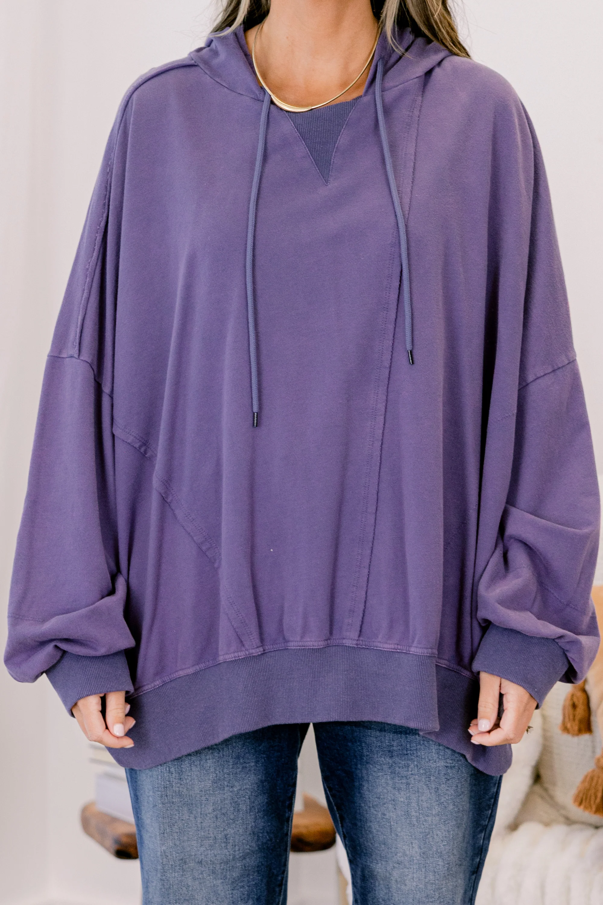 Happy Days Ahead Hoodie, Blue - Giverhouse