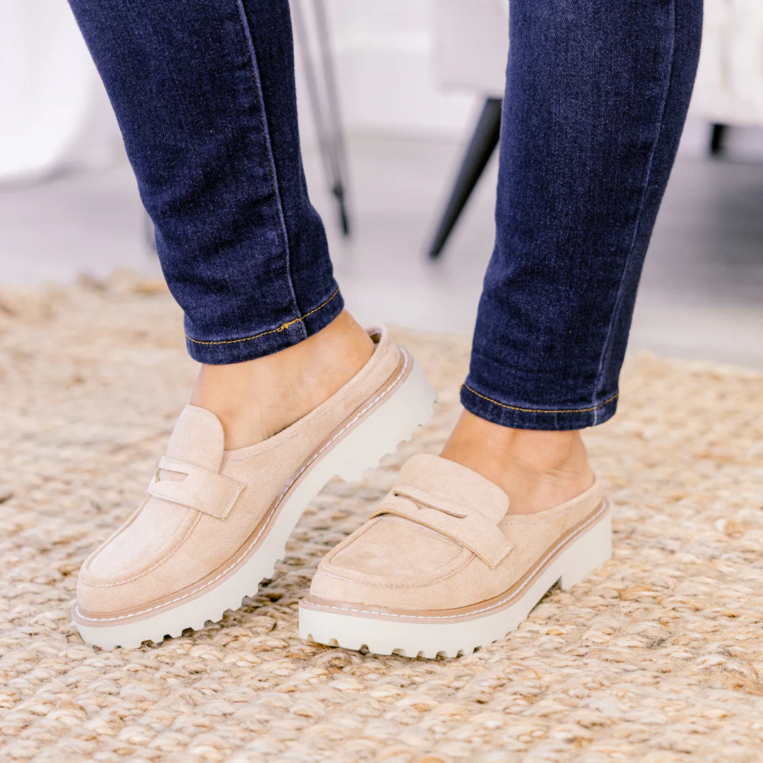 Back To Us Loafers, Taupe - Giverhouse
