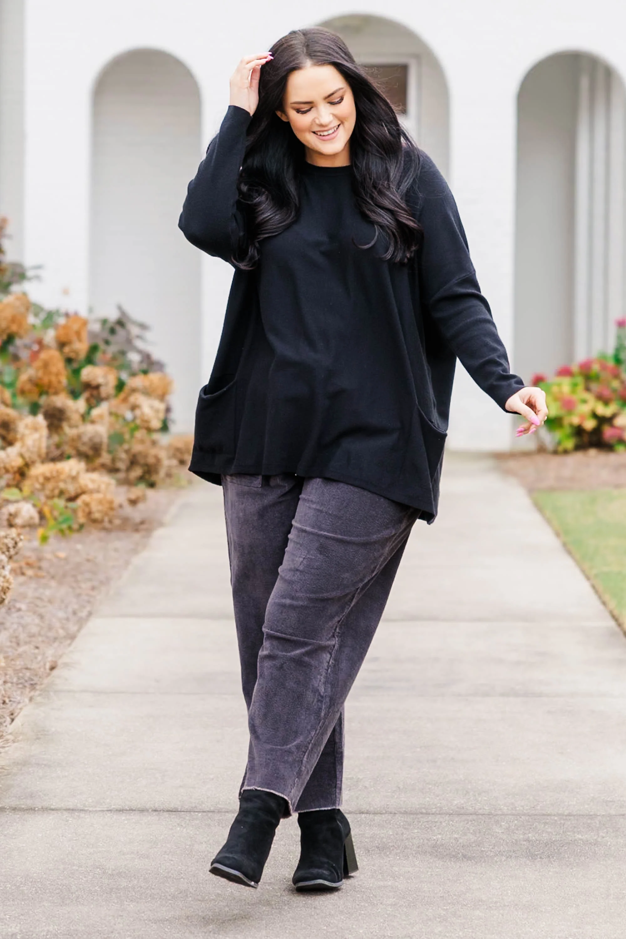 Leisure Time Pants, Charcoal - Giverhouse