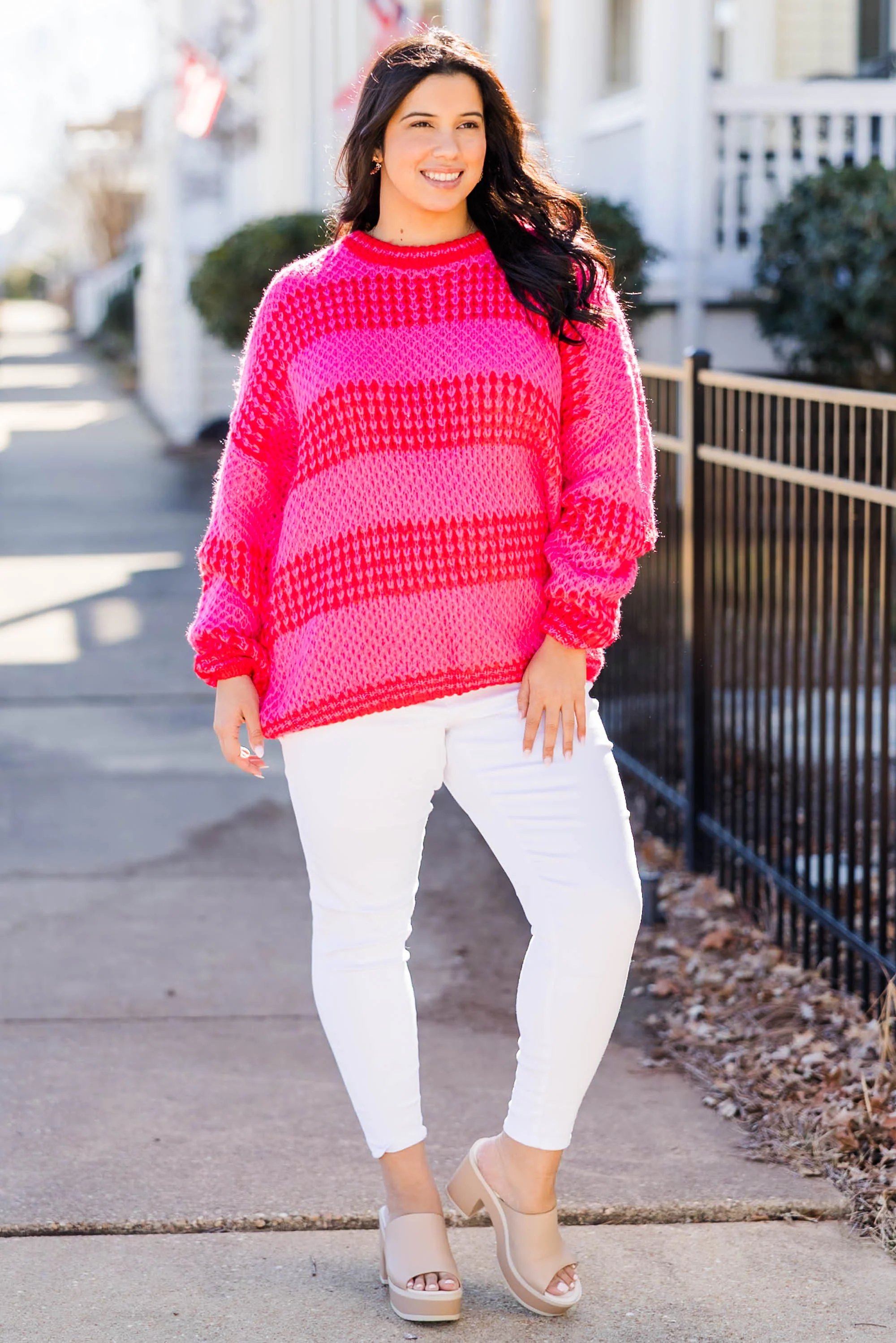 Beneath The Cherry Blossoms Sweater, Pink - Giverhouse