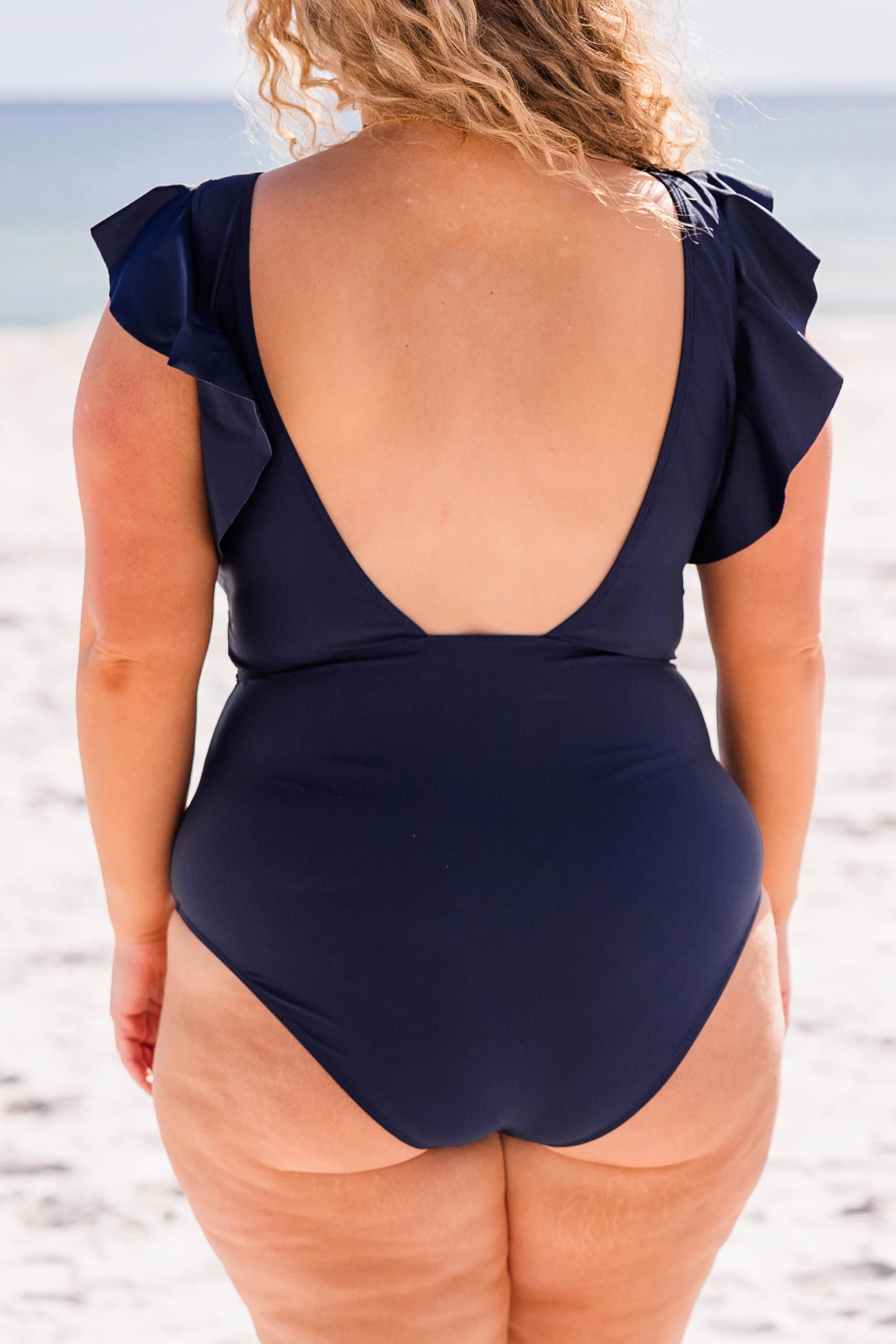 Spending My PTO Swimsuit, Navy - Giverhouse